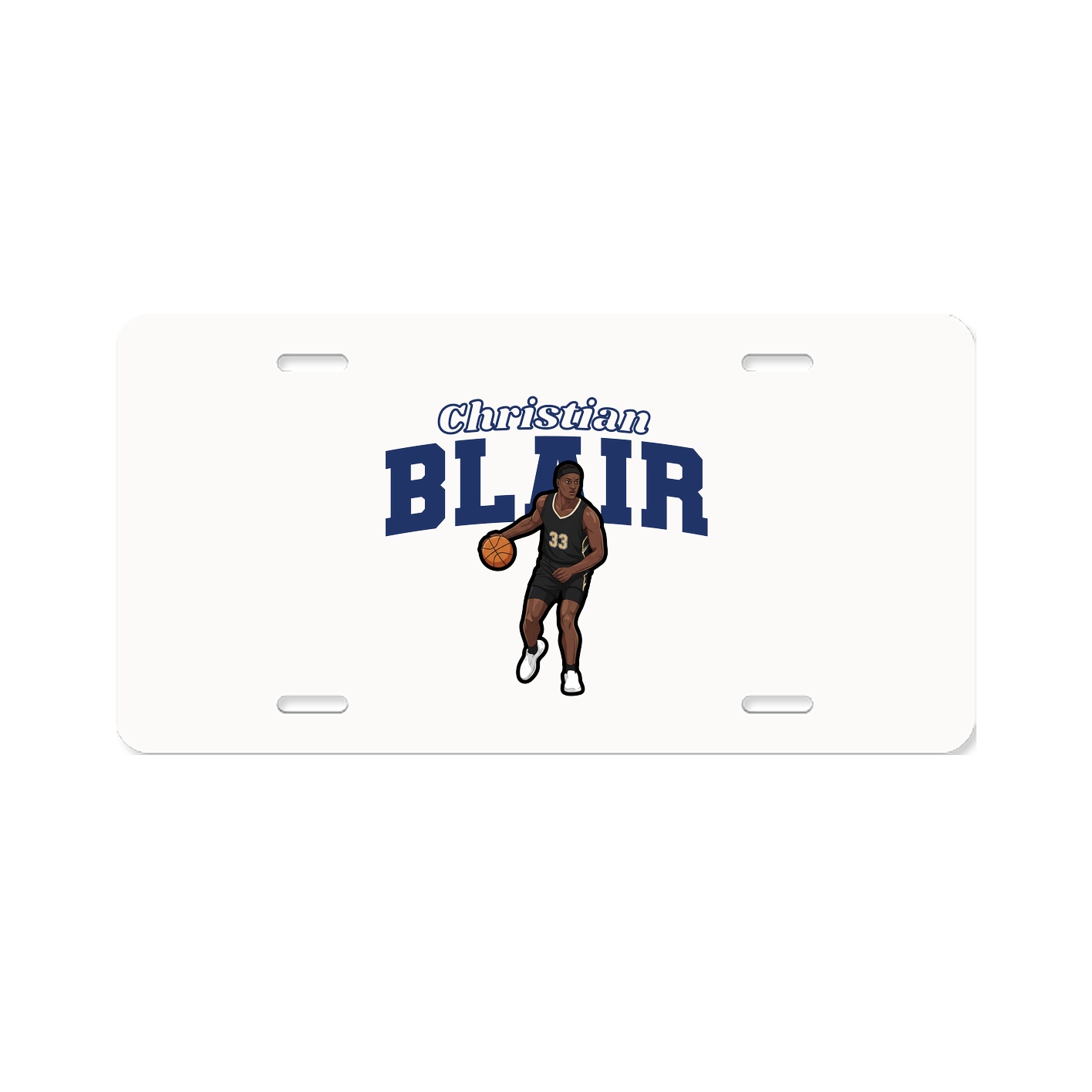 License Plate — Name Arch in Classic