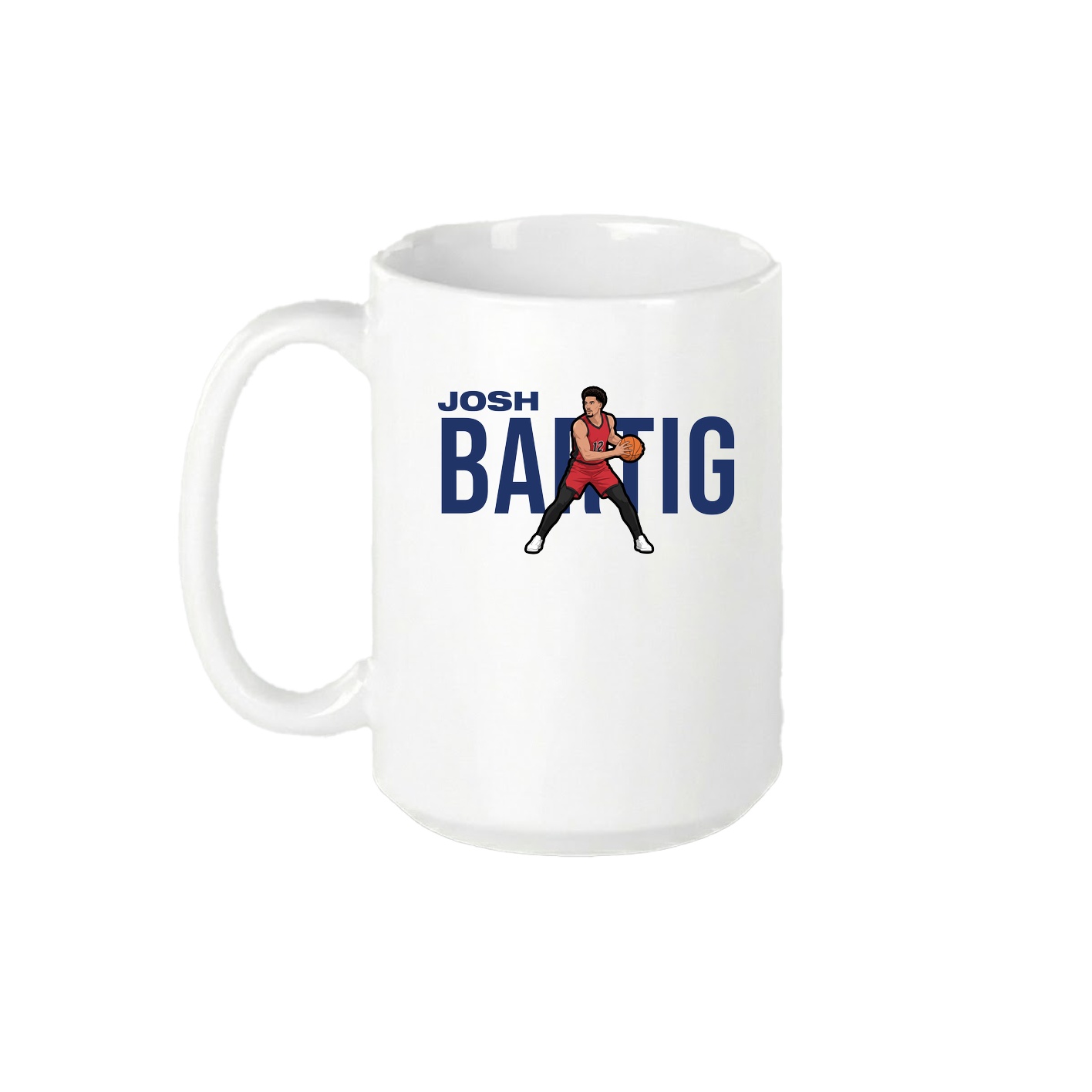 15oz Coffee Mug — Player Name in White