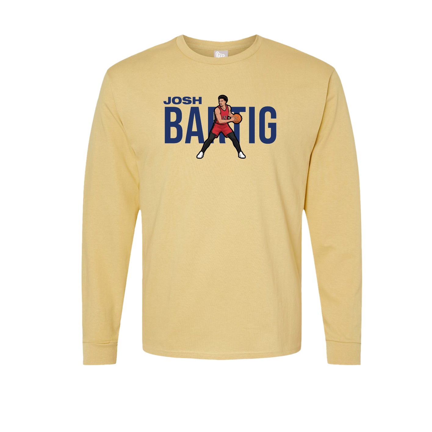 Long Sleeve Tee — Player Name in Vegas Gold