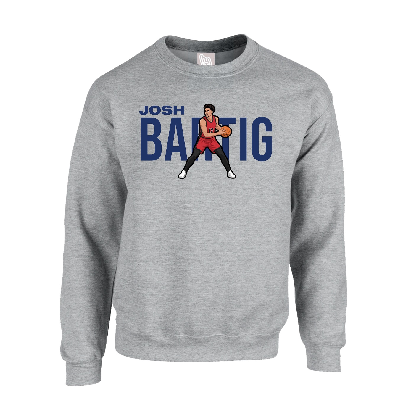 Fleece Crew — Player Name in Grey