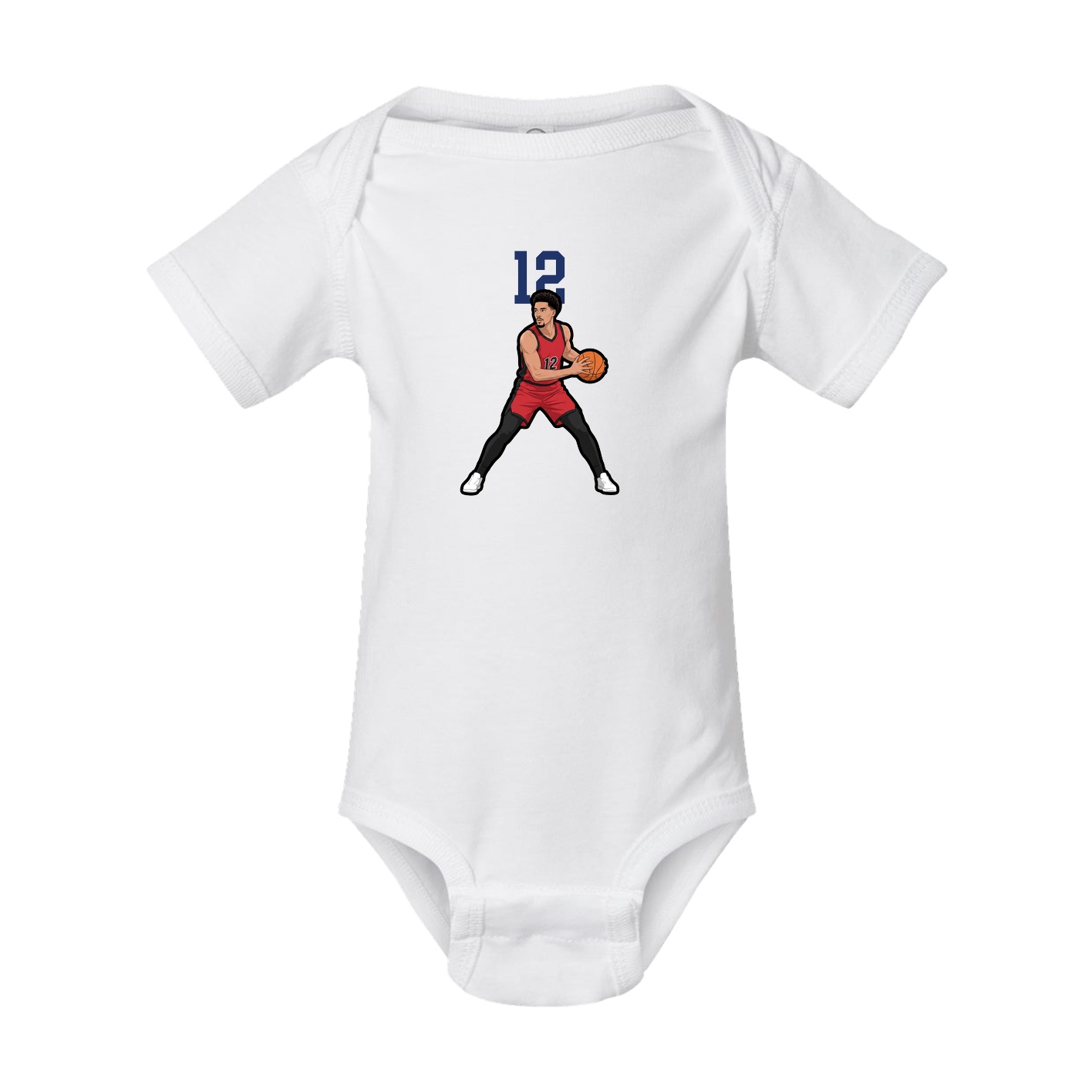 Baby Onesie — Number Top in White