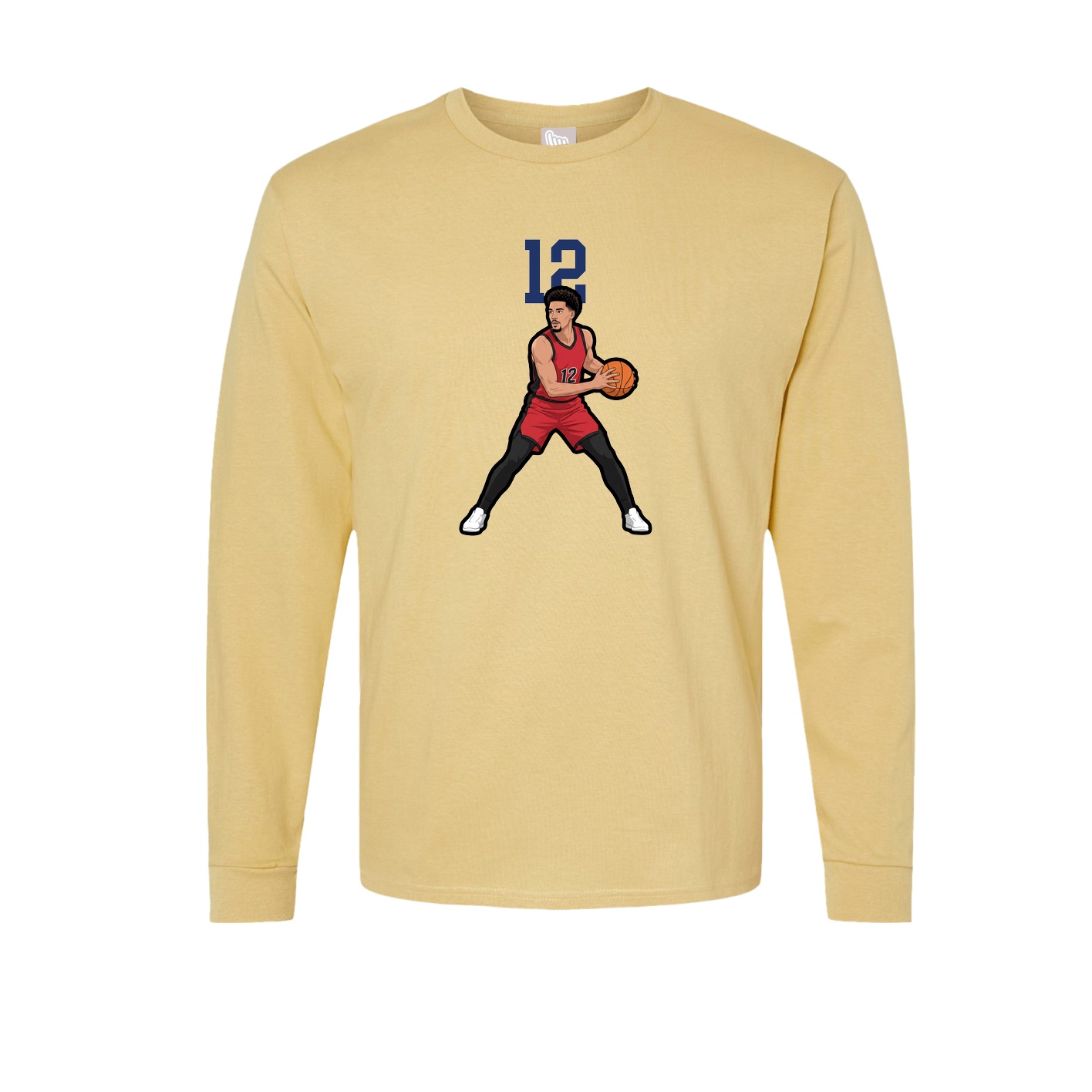 Long Sleeve Tee — Number Top in Vegas Gold
