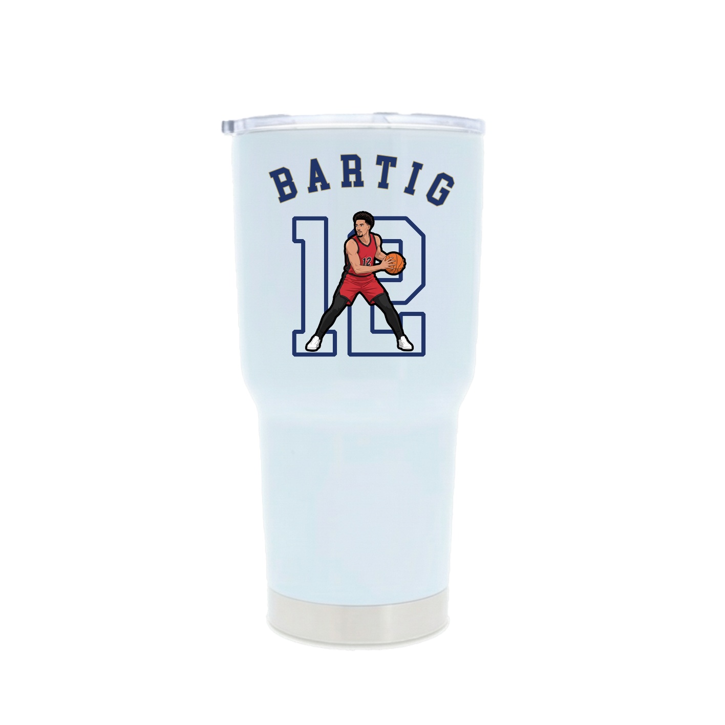 30oz Stainless Steel Tumbler — Shirsey Arch in White