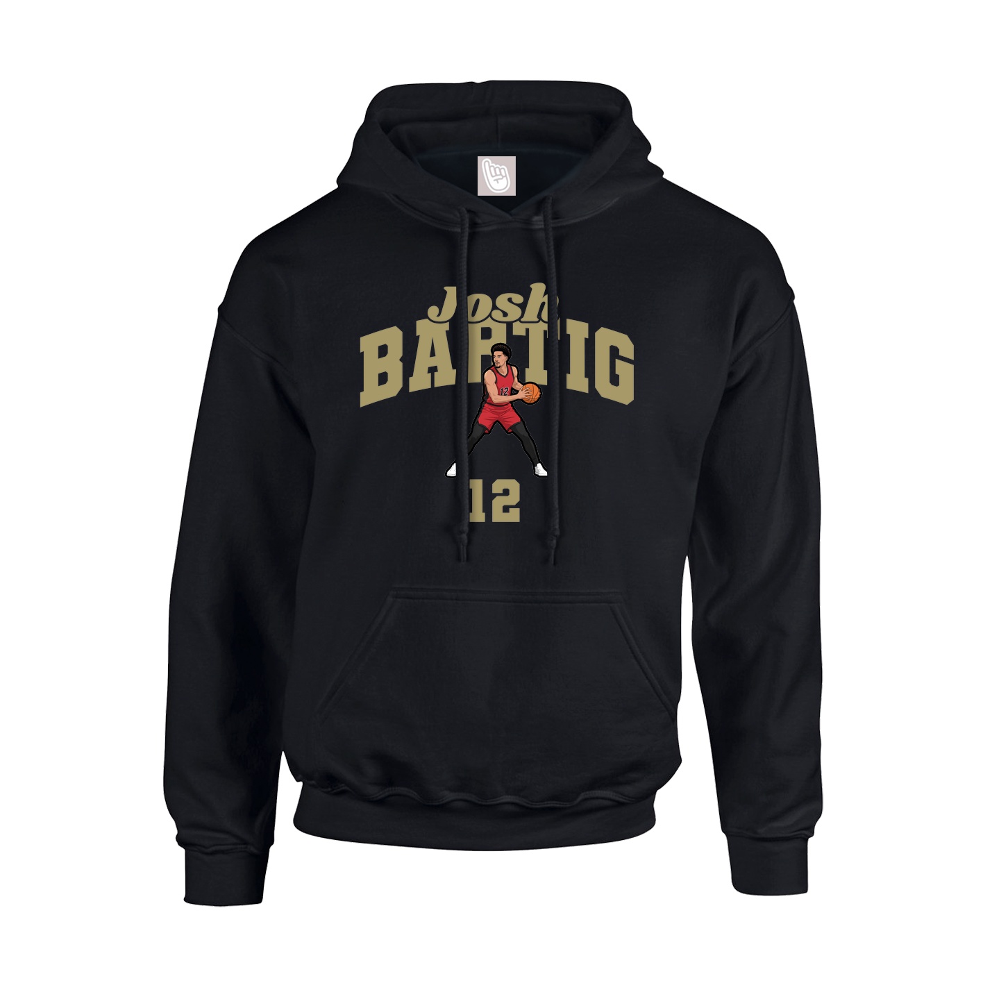 Youth Hoodie — Signature Arch in Black