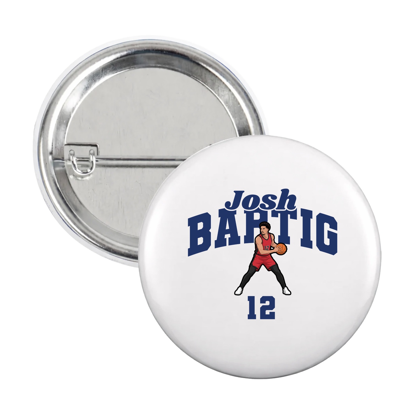 Game Day Button — Signature Arch in White