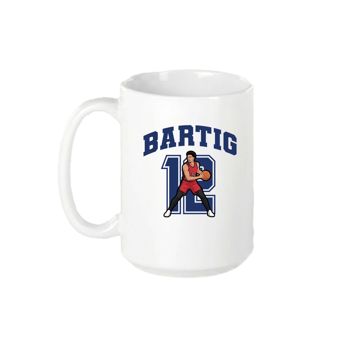 15oz Coffee Mug — Number in White