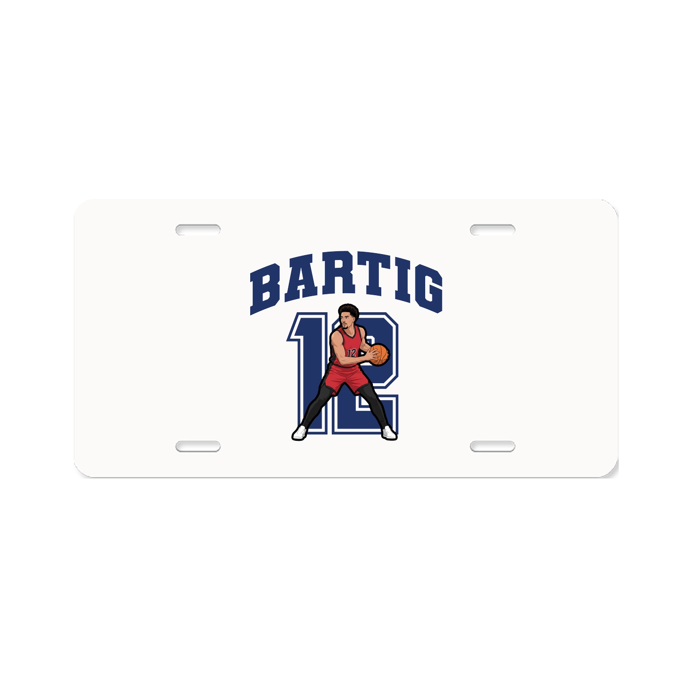License Plate — Number in Classic