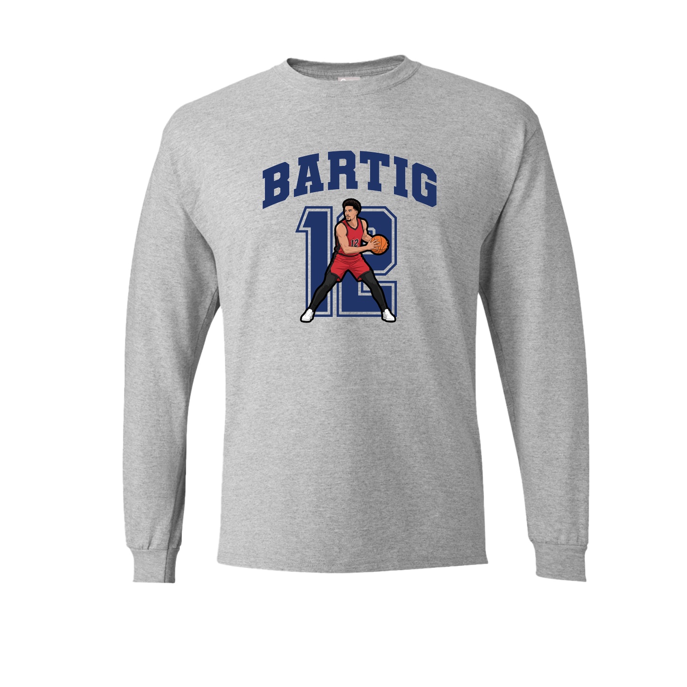 Long Sleeve Tee — Number in Grey