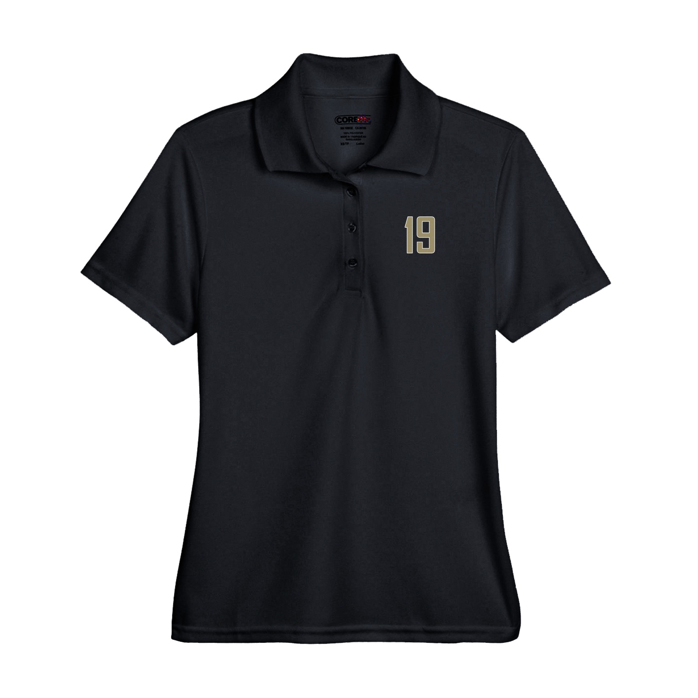Performance Polo — Front Shirsy in Black