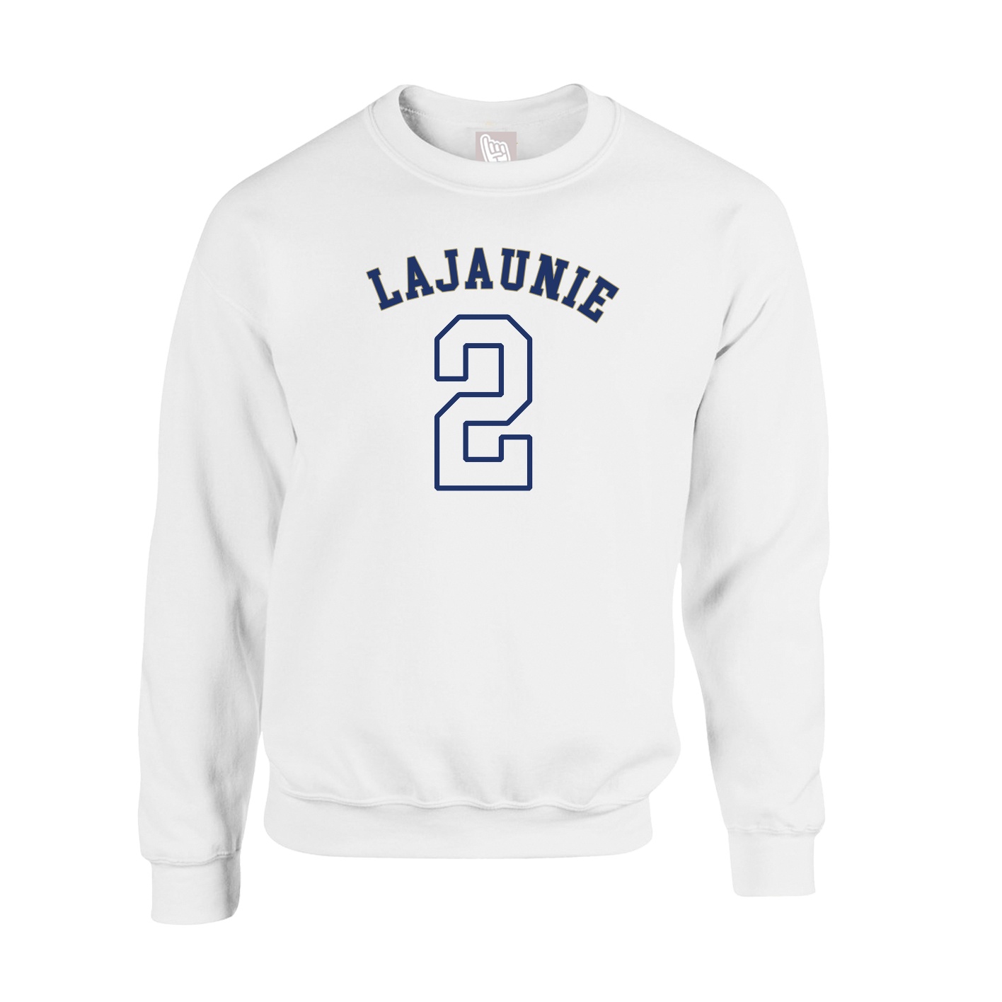 Fleece Crew — Shirsey Arch in White