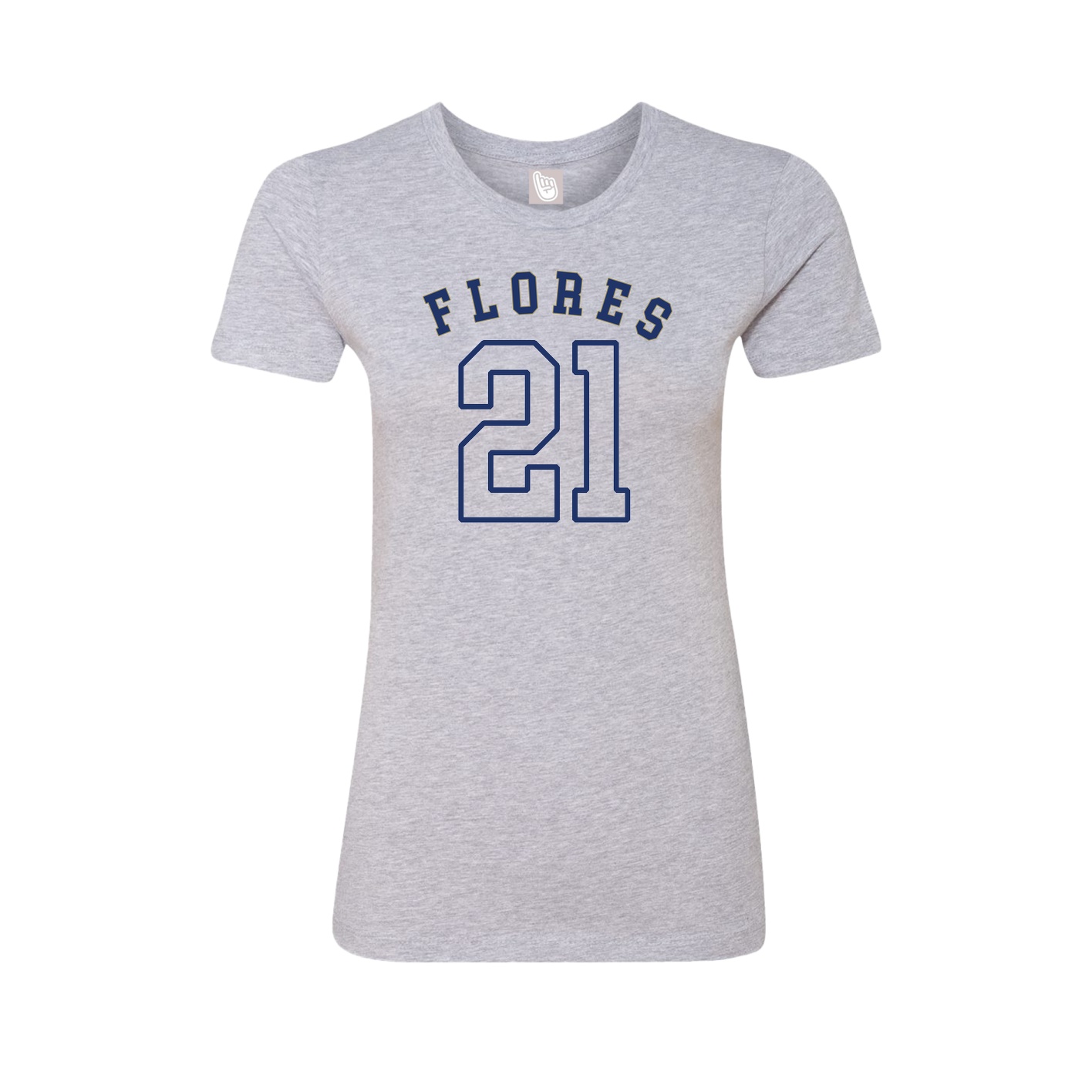 Fitted Women's Tee — Shirsey Arch in Grey