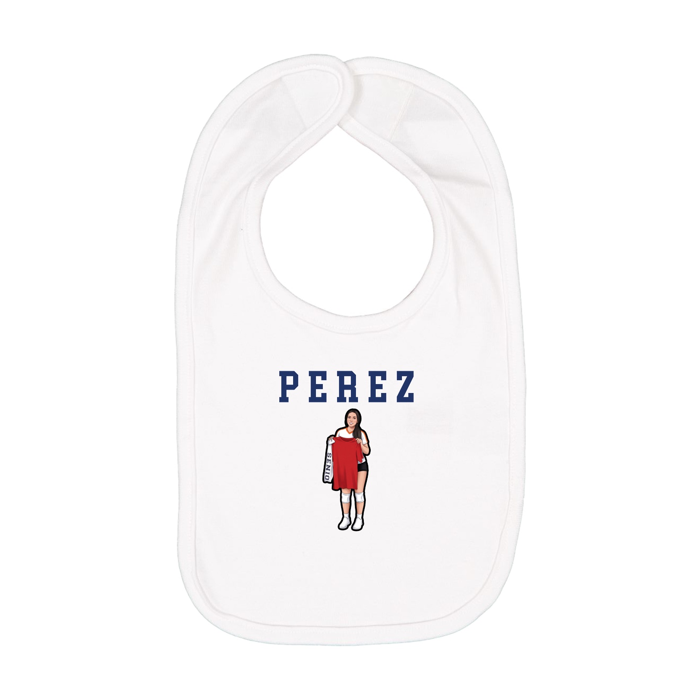 Infant Bib — Shirsey in White