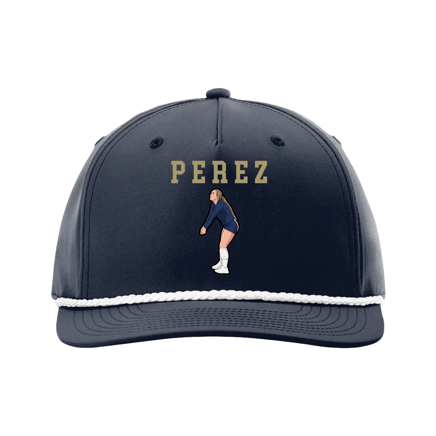 Five-Panel Classic Rope Cap — Shirsey in Navy