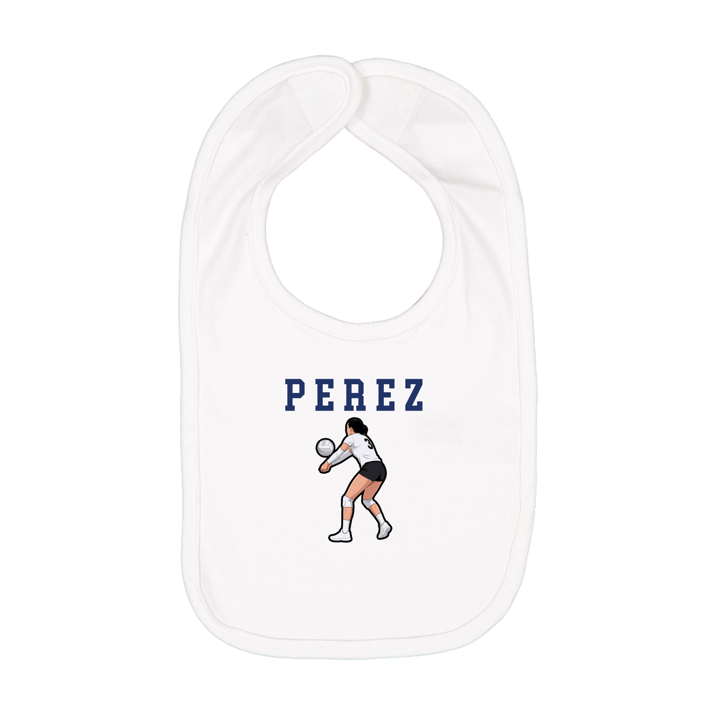 Infant Bib — Shirsey in White
