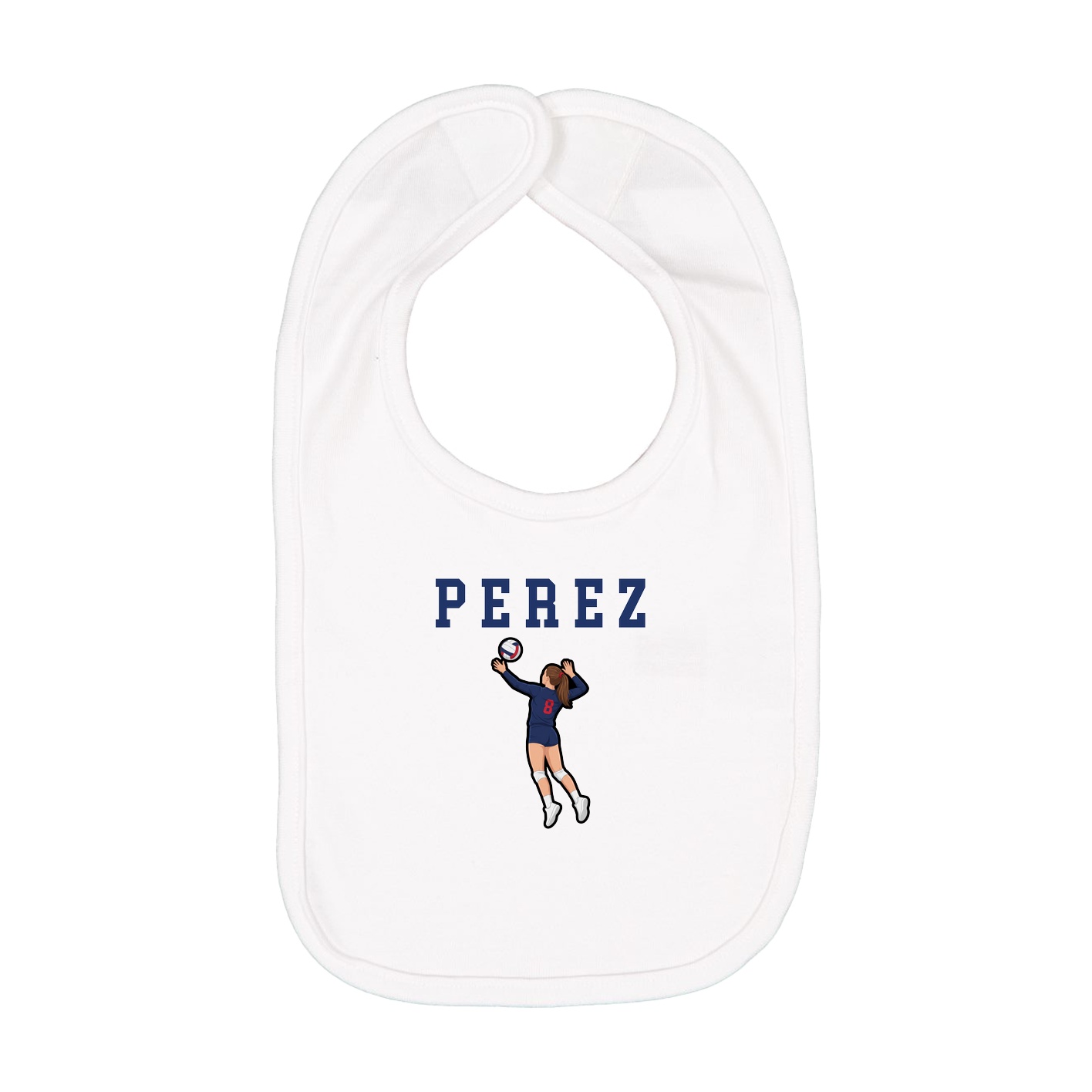 Infant Bib — Shirsey in White