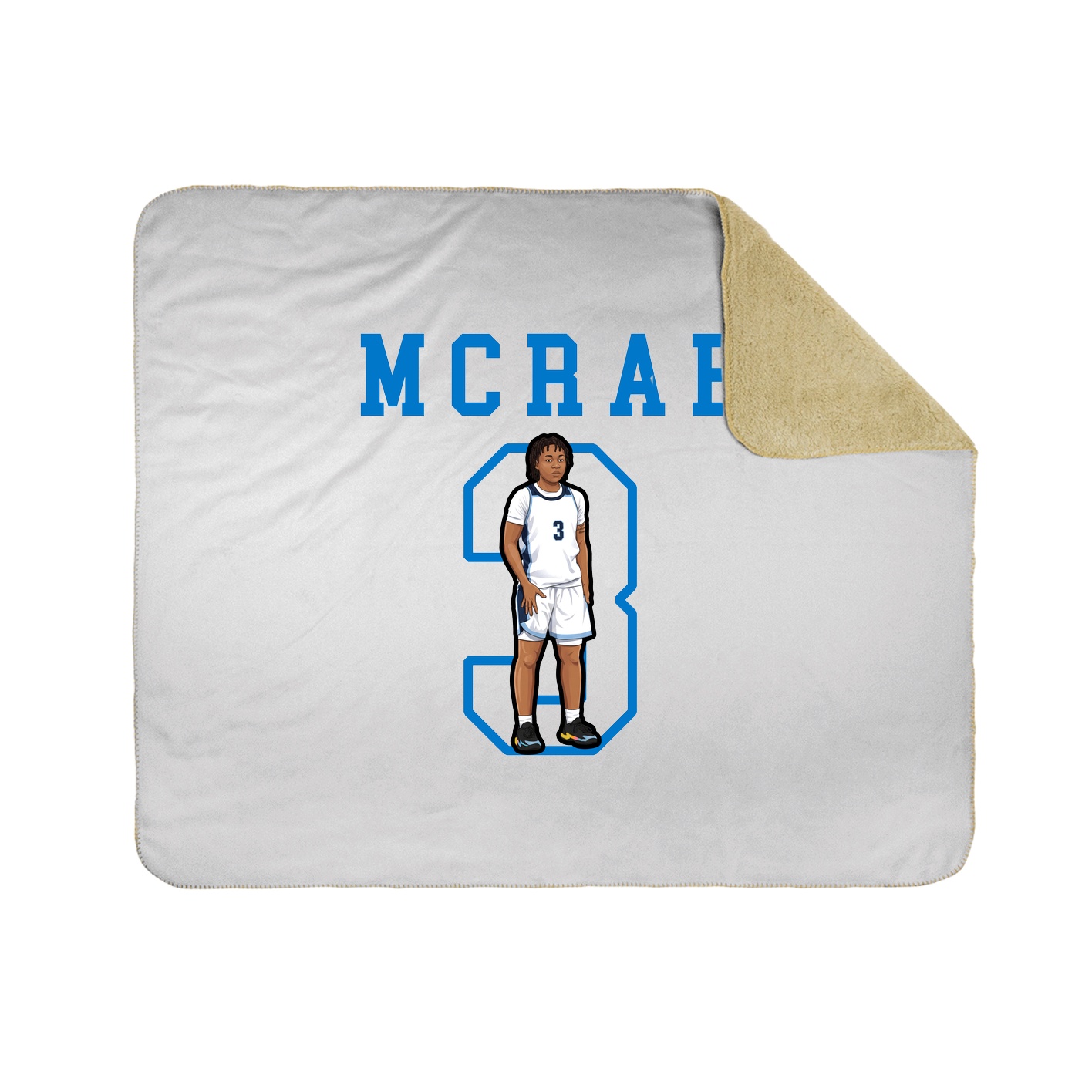 Throw Blanket — Shirsey in White