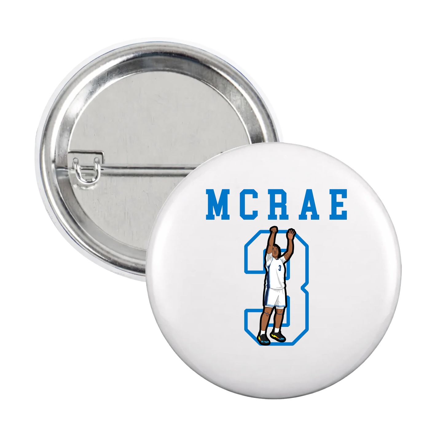 Game Day Button — Shirsey in White