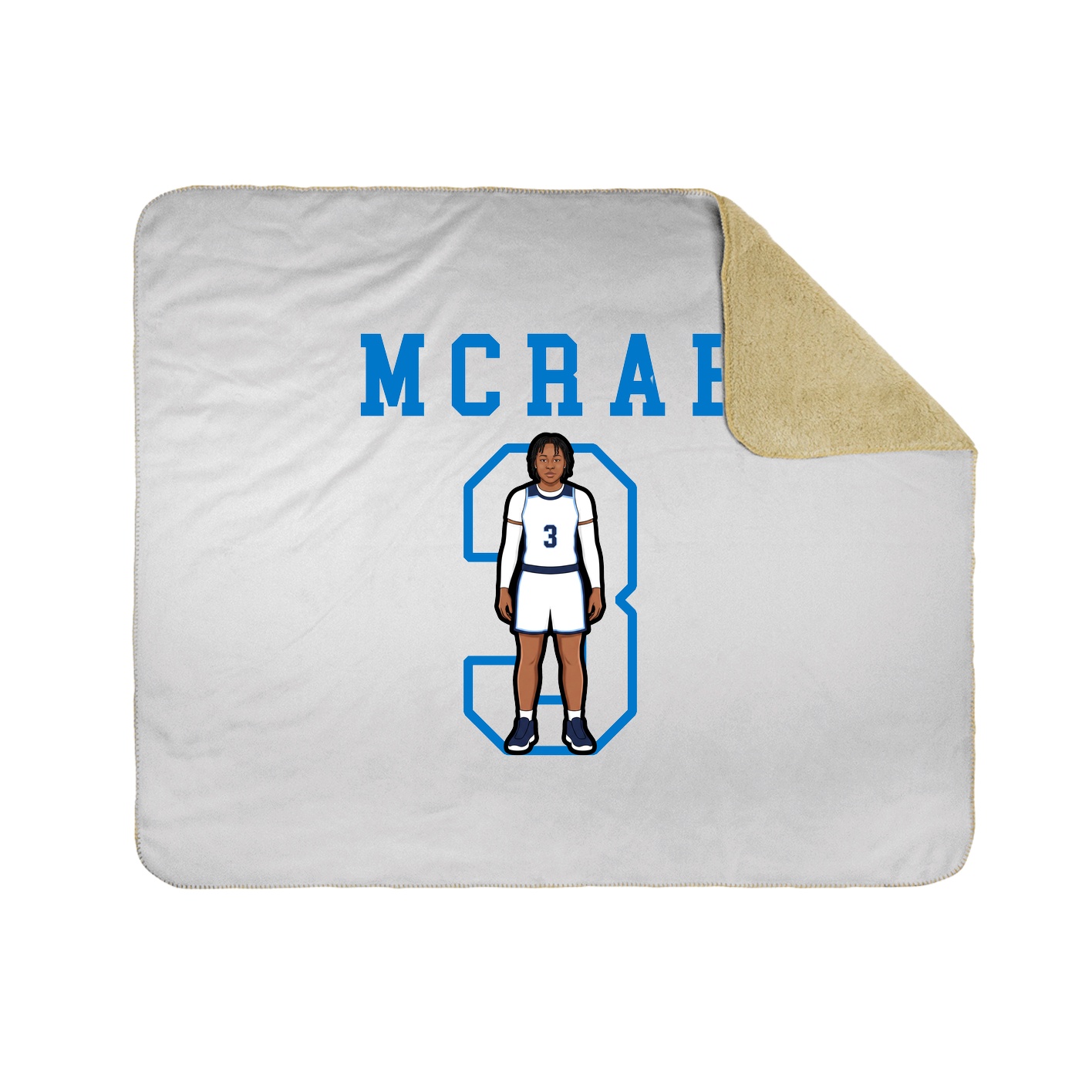 Throw Blanket — Shirsey in White