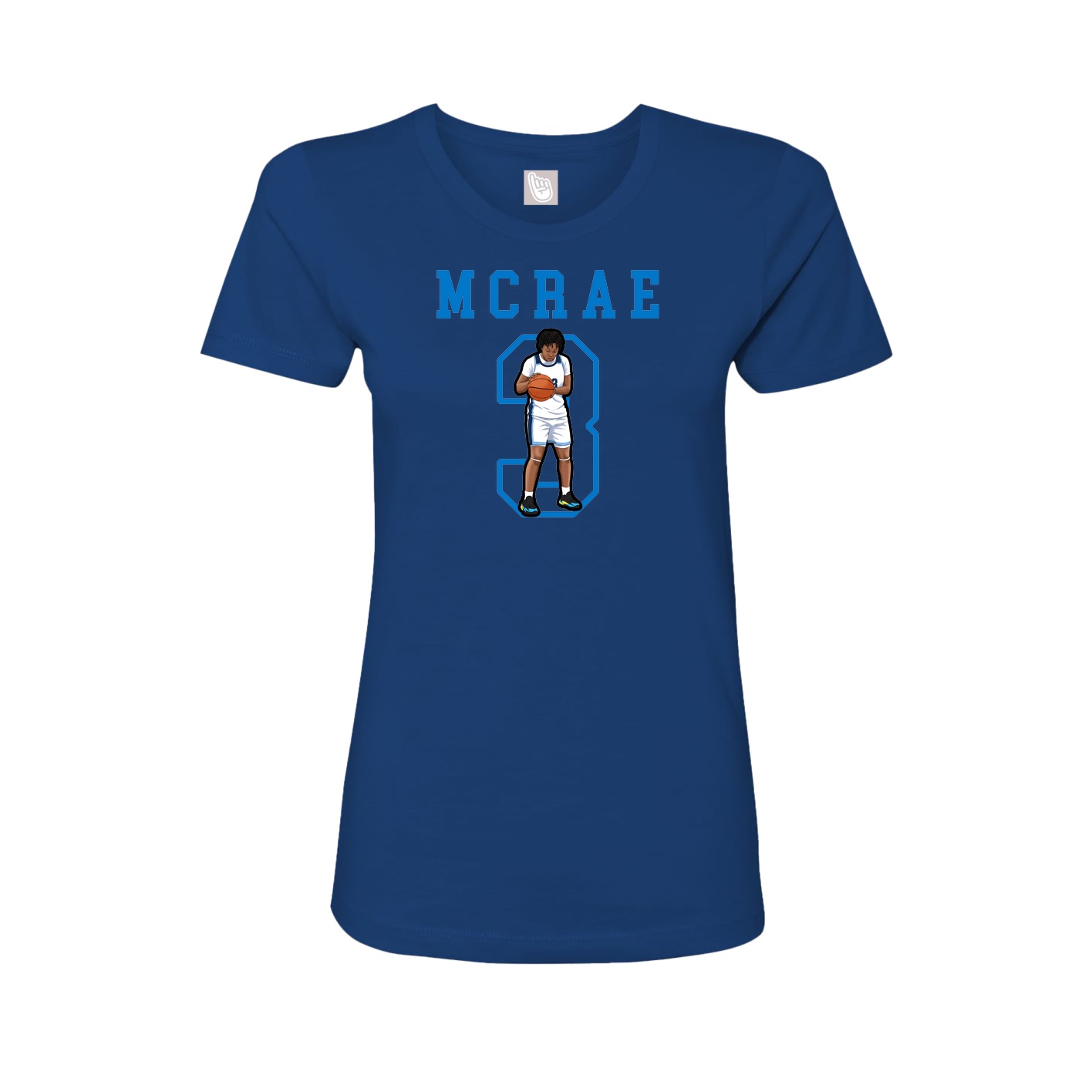 Fitted Women's Tee — Shirsey in Royal