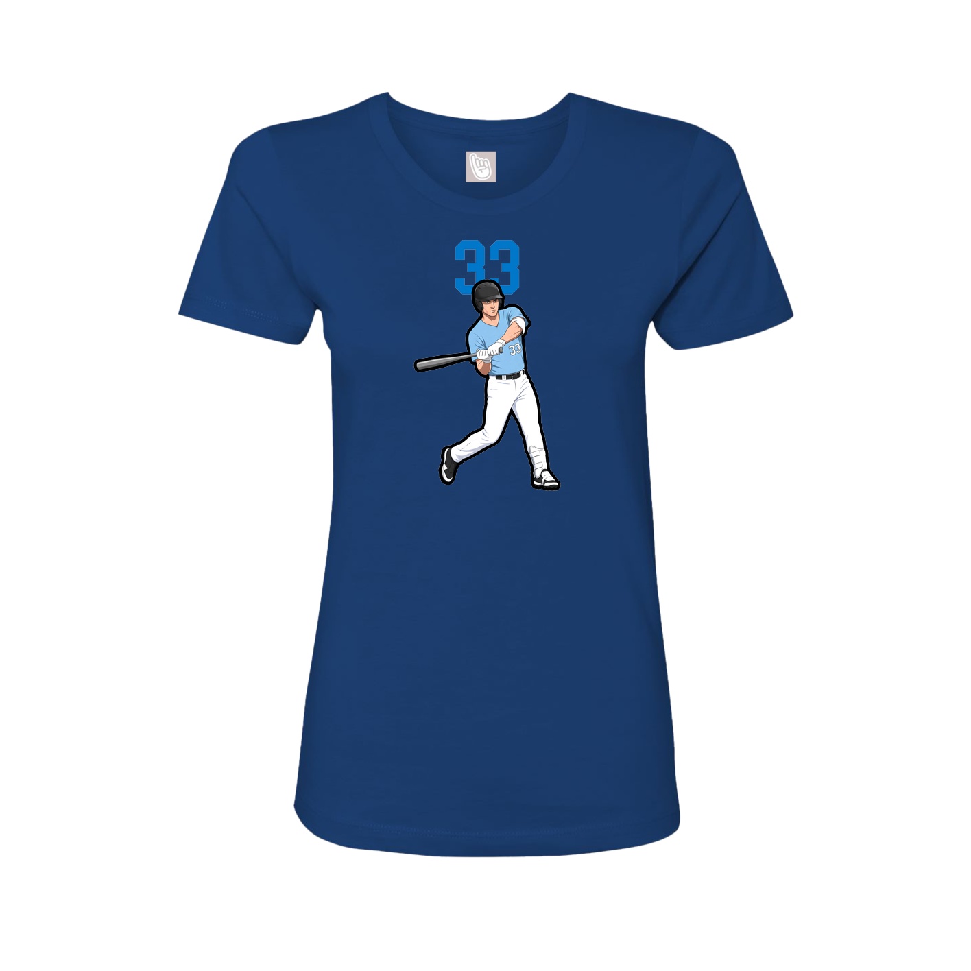 Womens Tee — Number Top in Royal