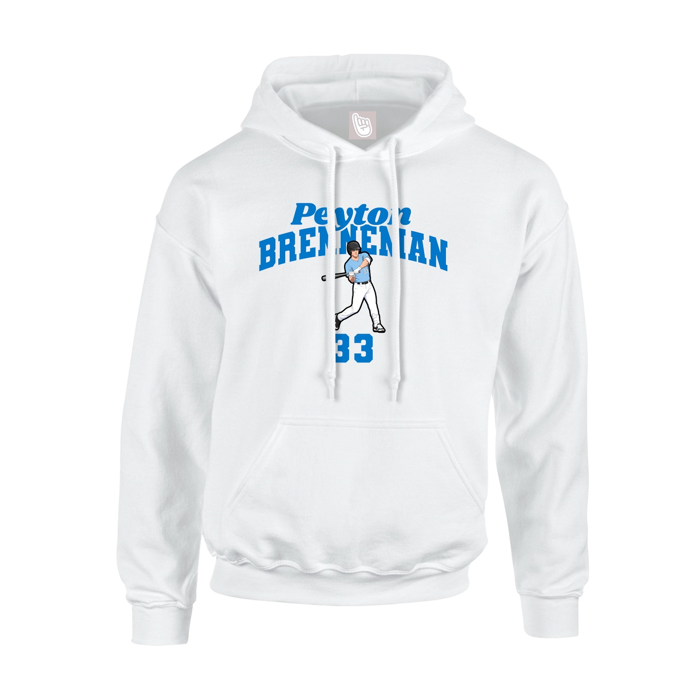 Hoodie — Signature Arch in White