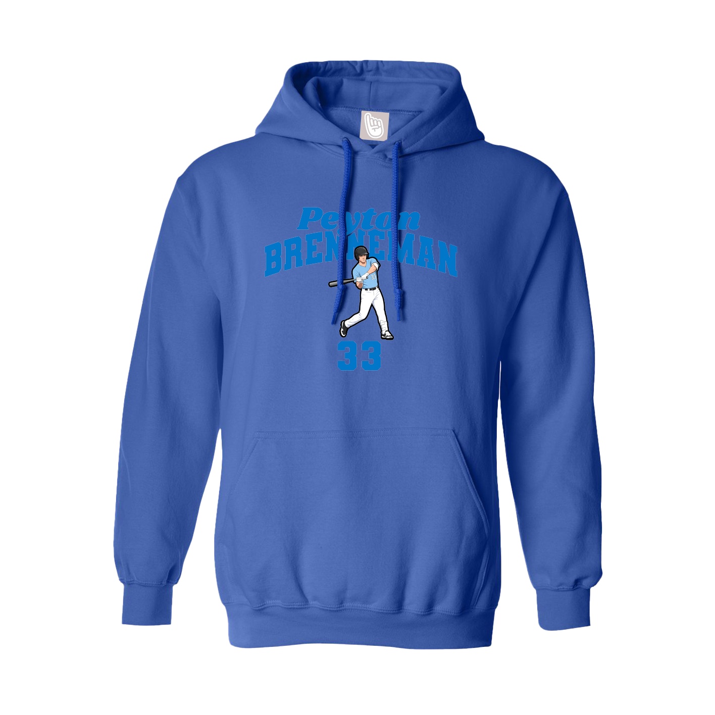 Youth Hoodie — Signature Arch in Royal