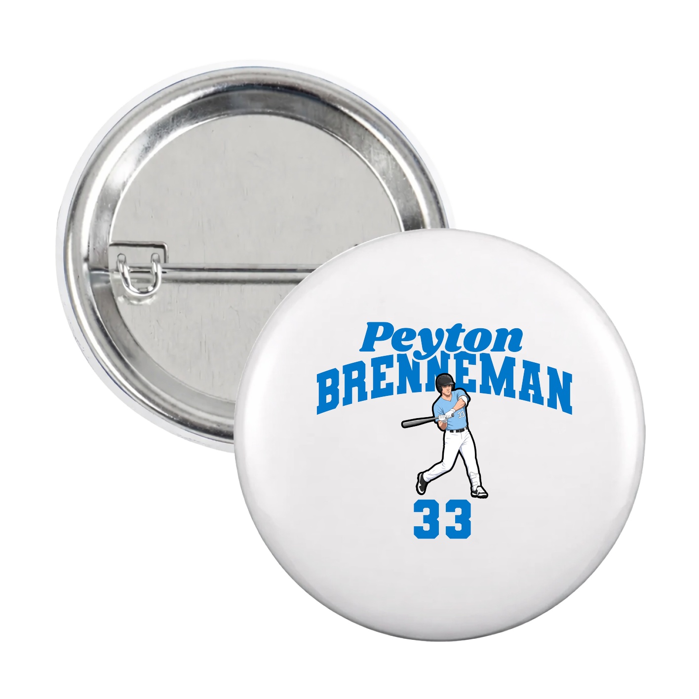 Game Day Button — Signature Arch in White