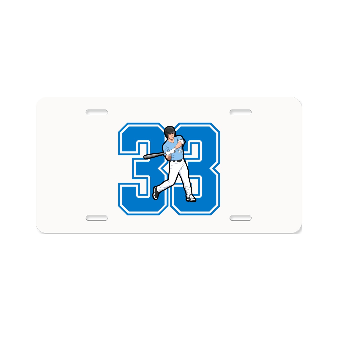 License Plate — Number in Classic