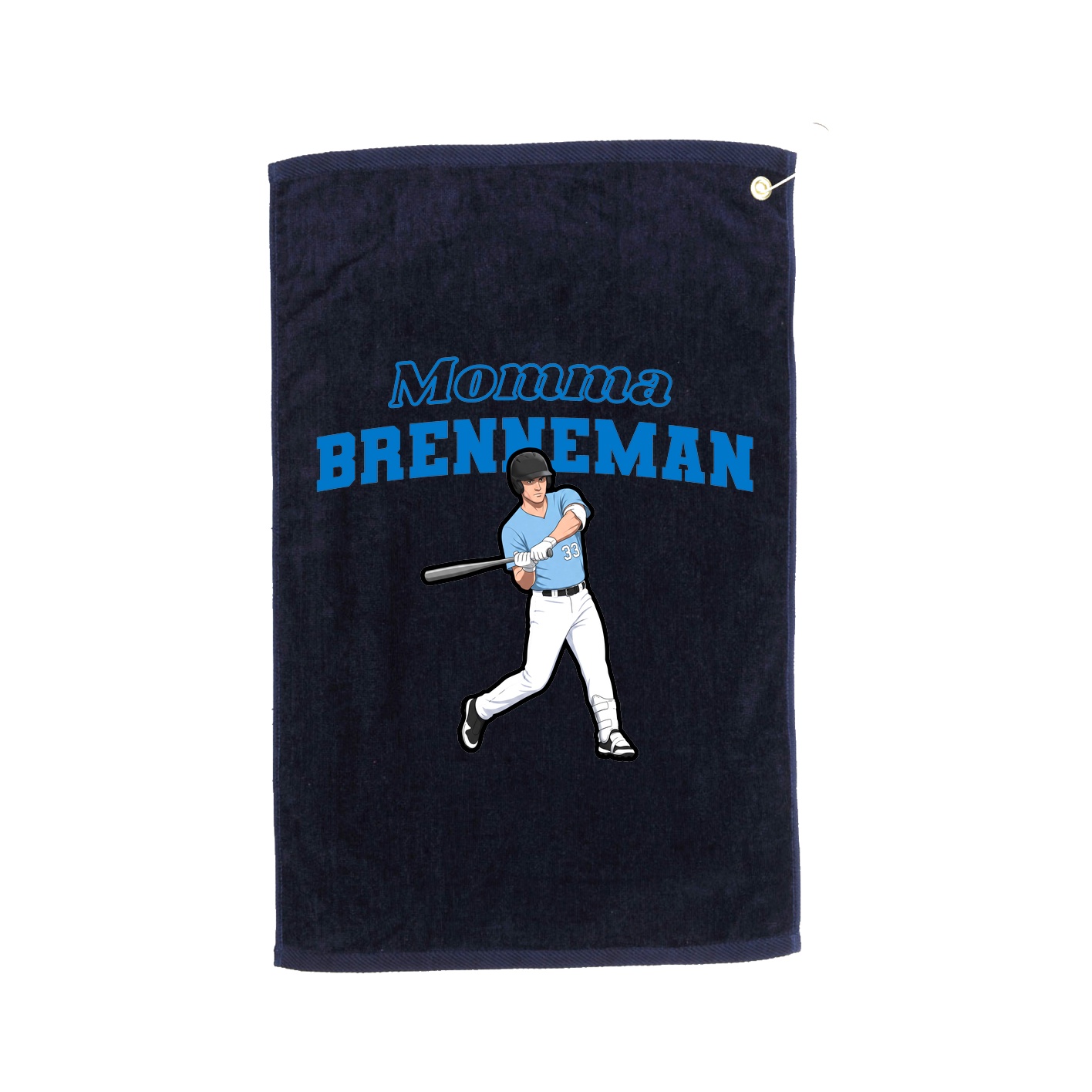 Golf Towel — Mothers Day Block in Navy