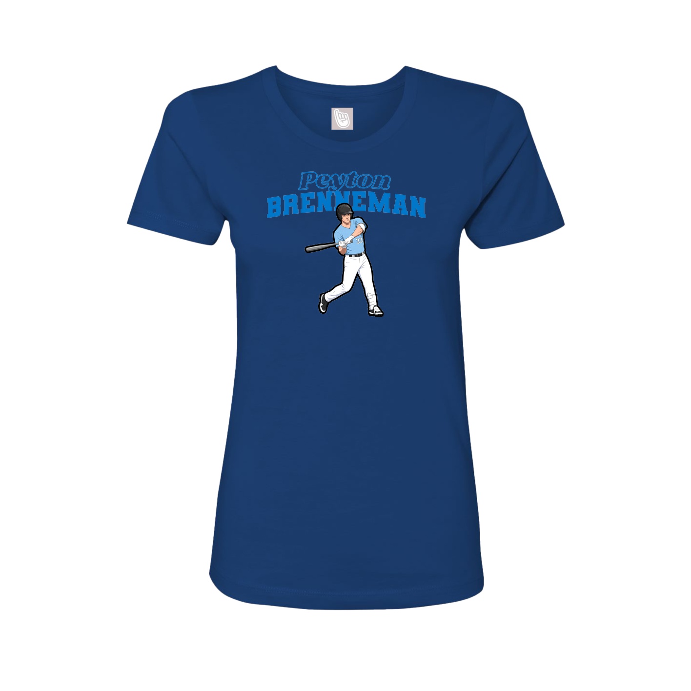 Womens Tee — Name Arch in Royal