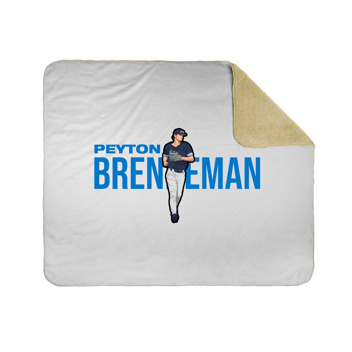 Throw Blanket — Player Name in White