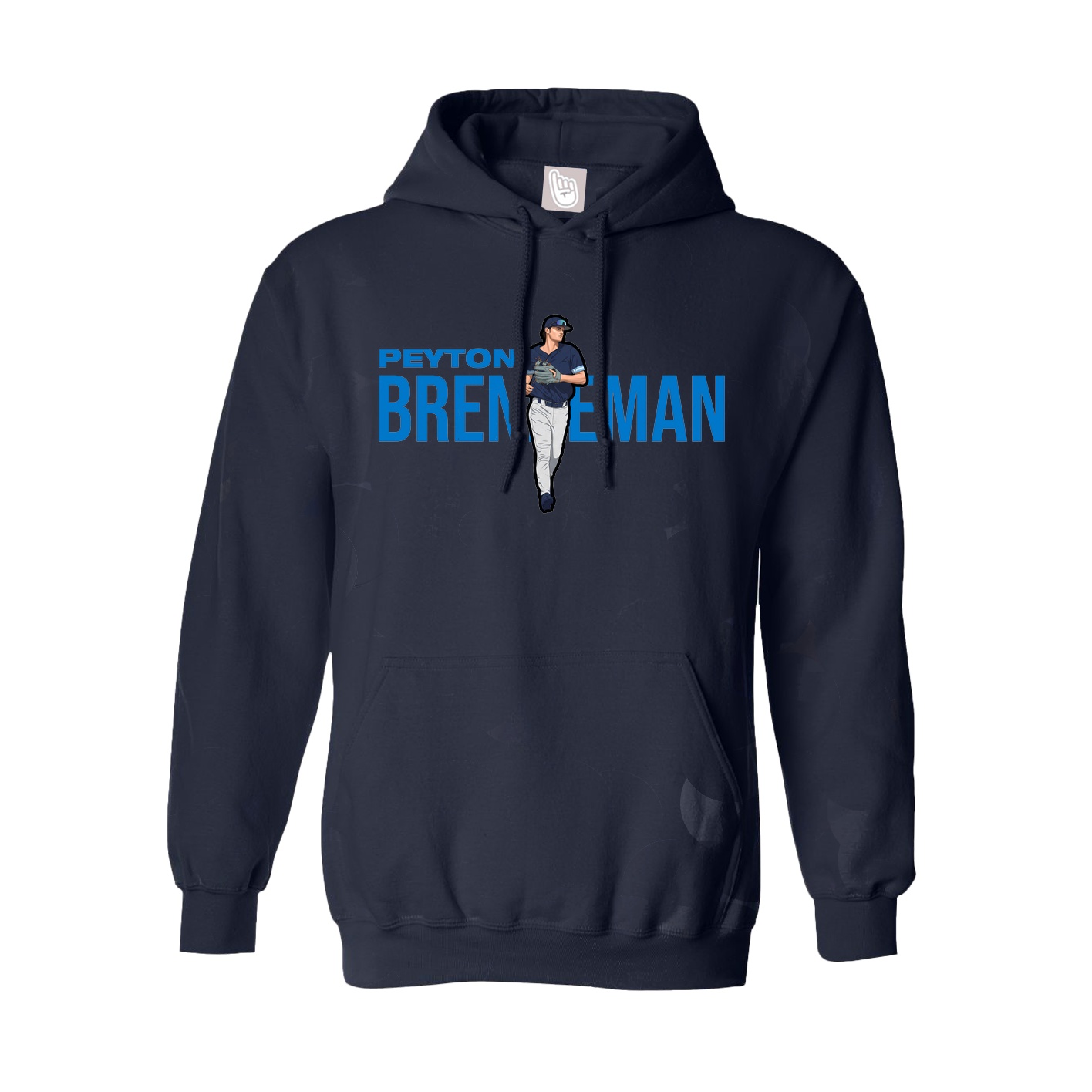 Hoodie — Player Name in Navy