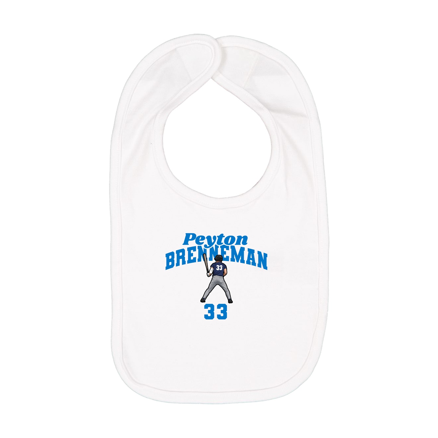 Infant Bib — Signature Arch in White