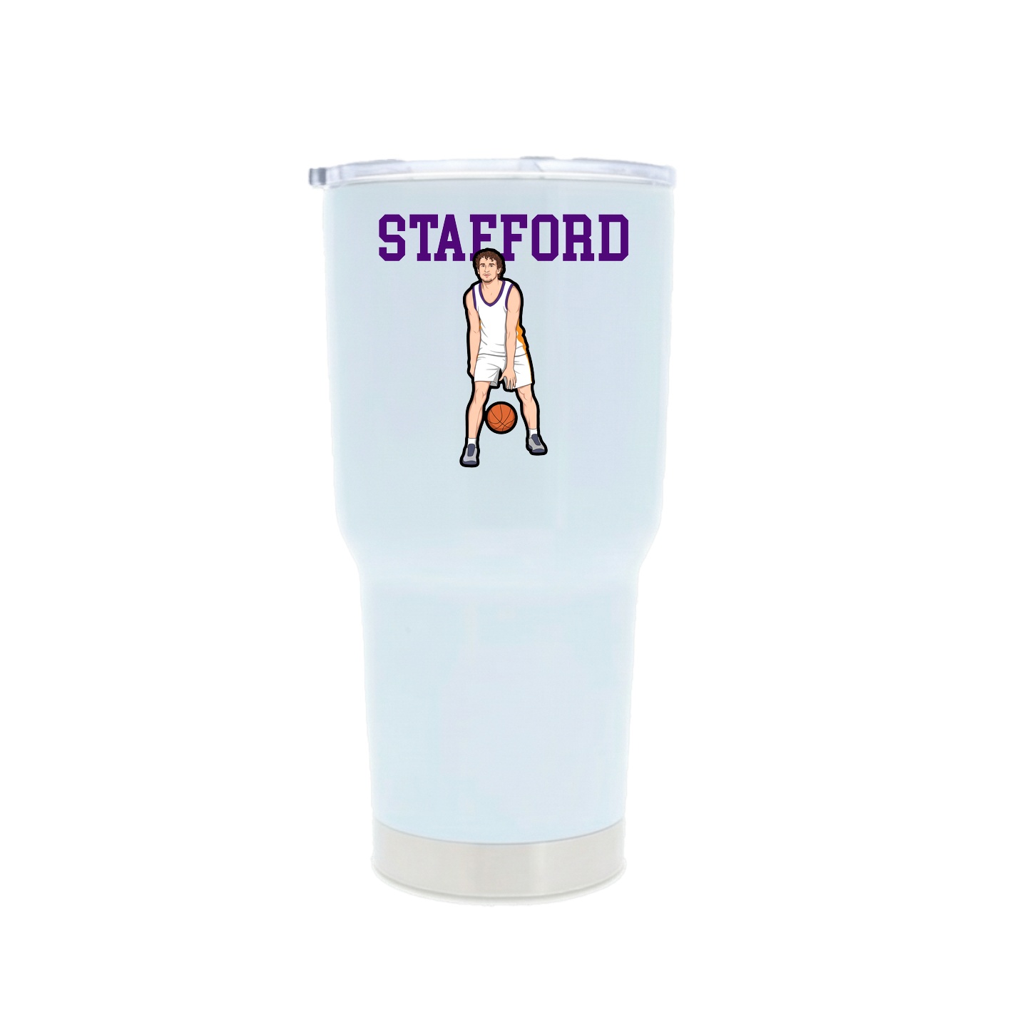30oz Stainless Steel Tumbler — Shirsey in White