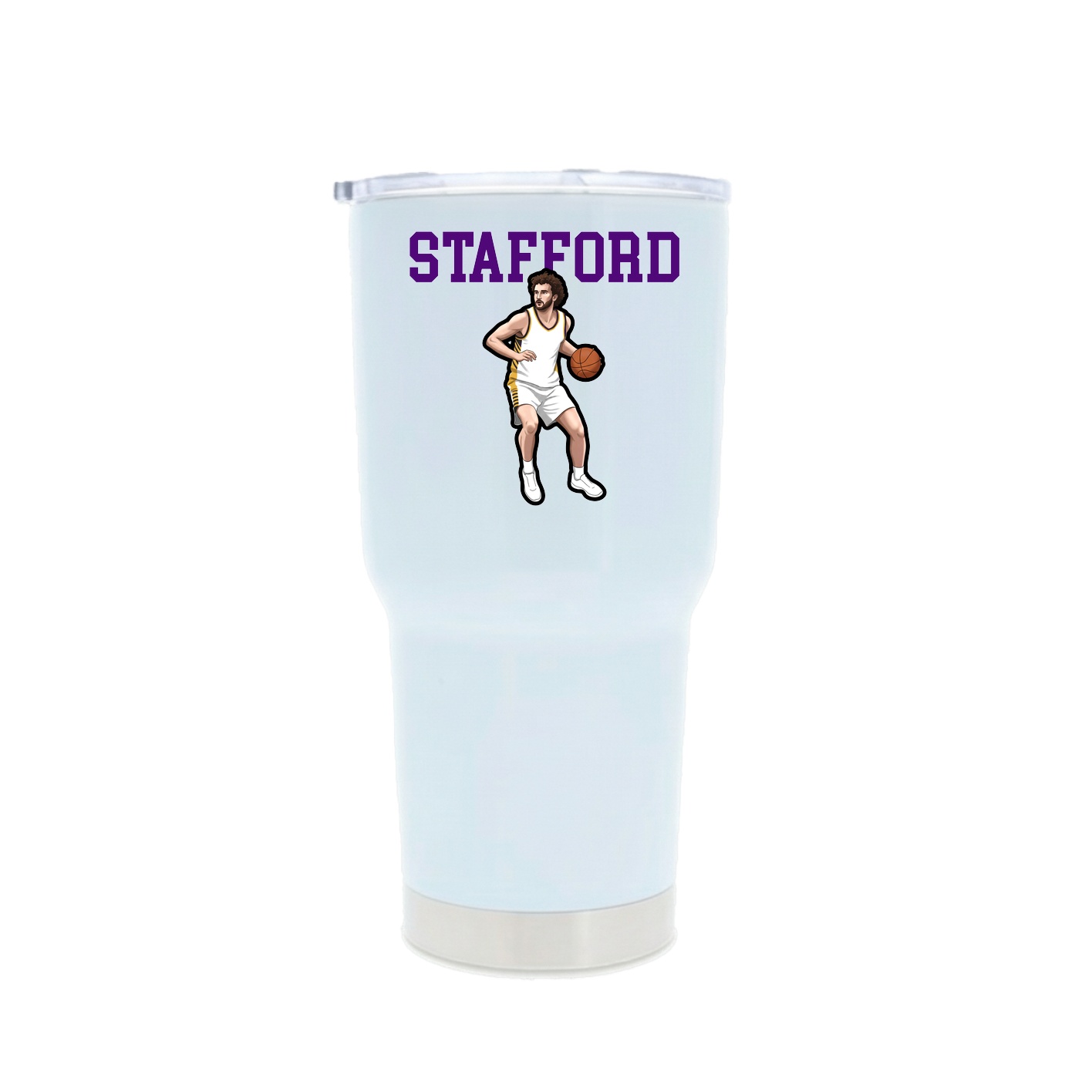 30oz Stainless Steel Tumbler — Shirsey in White