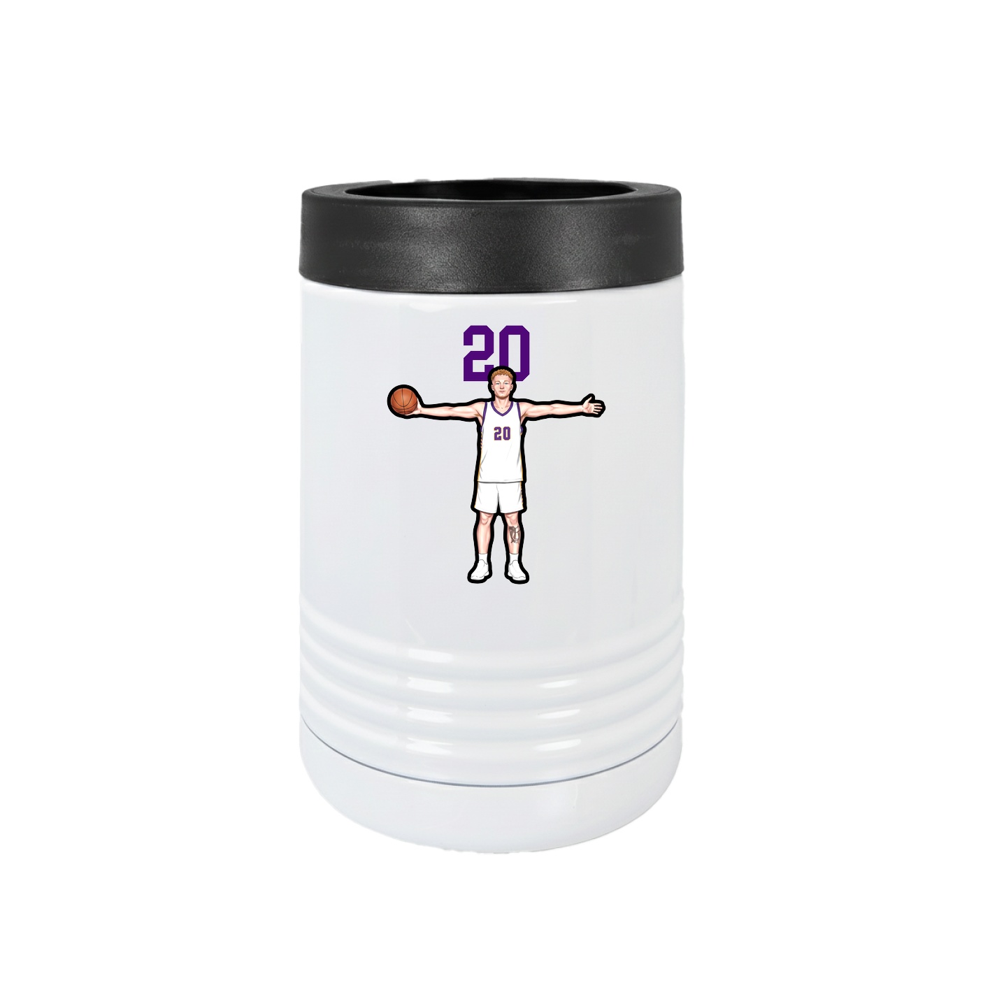 Beverage Holder — Number Top in White