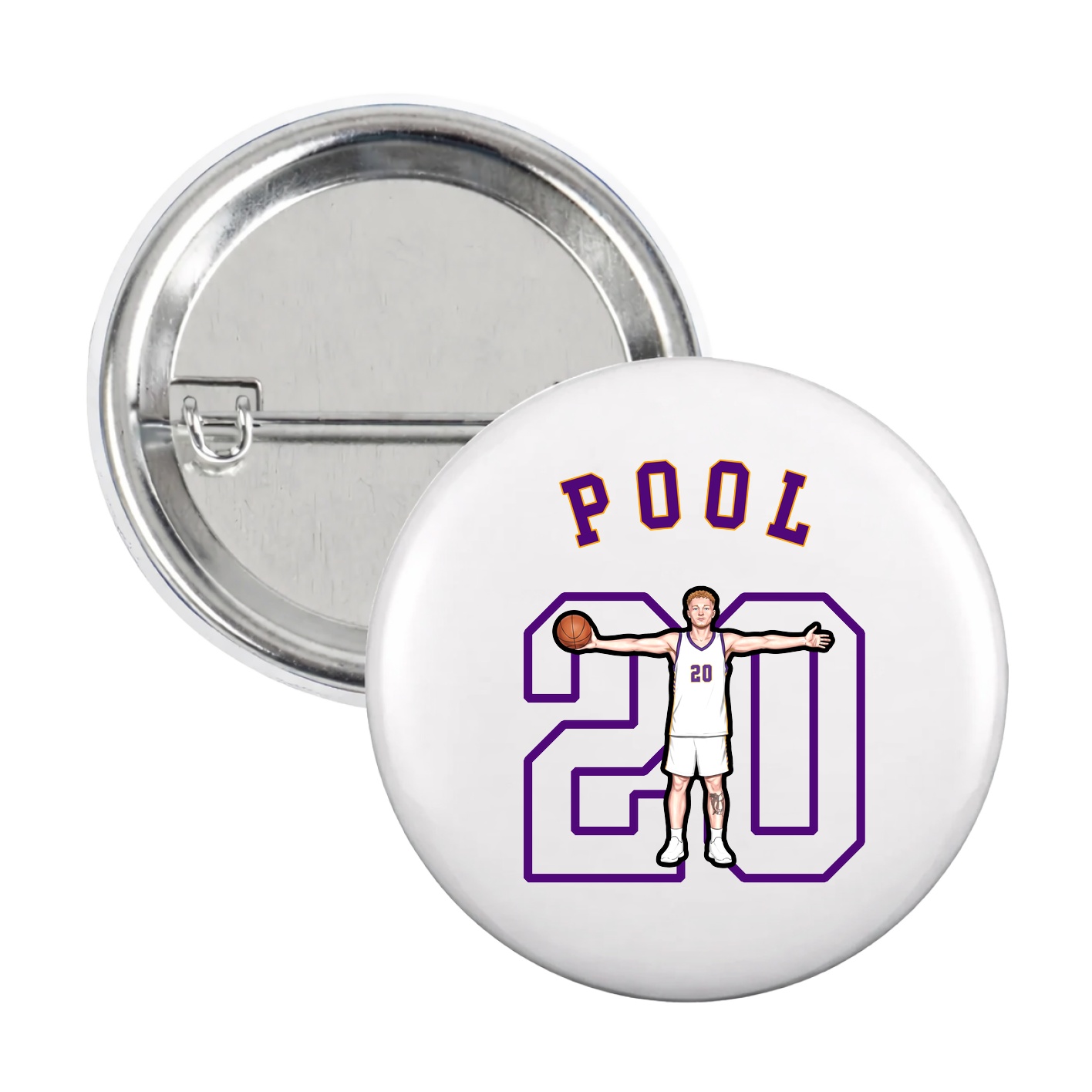 Game Day Button — Shirsey Arch in White