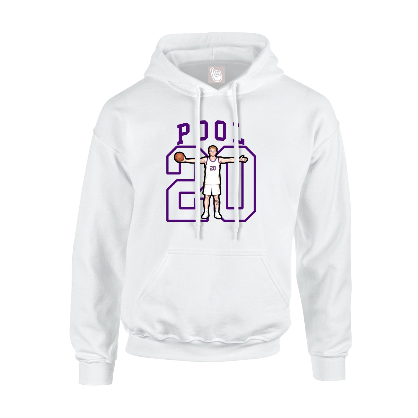 Hoodie — Shirsey in White