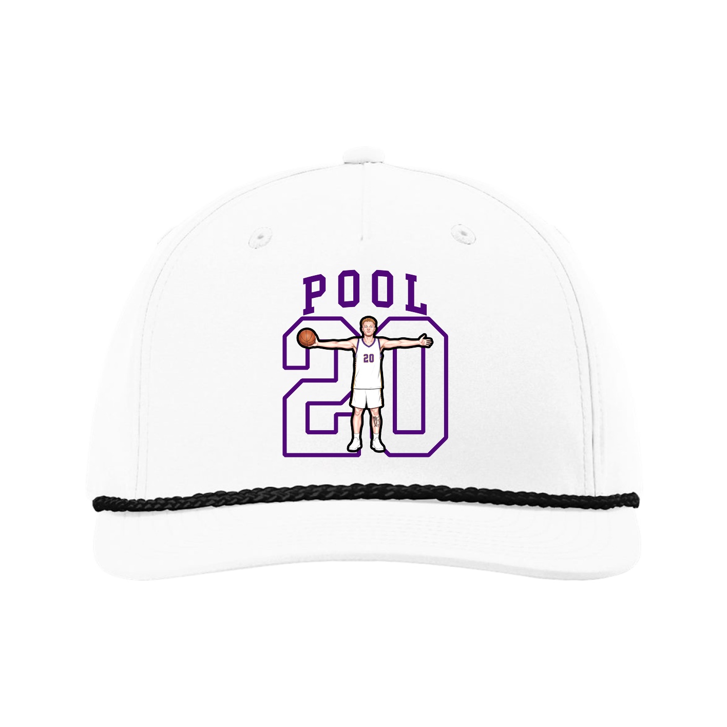 Five-Panel Classic Rope Cap — Shirsey in White