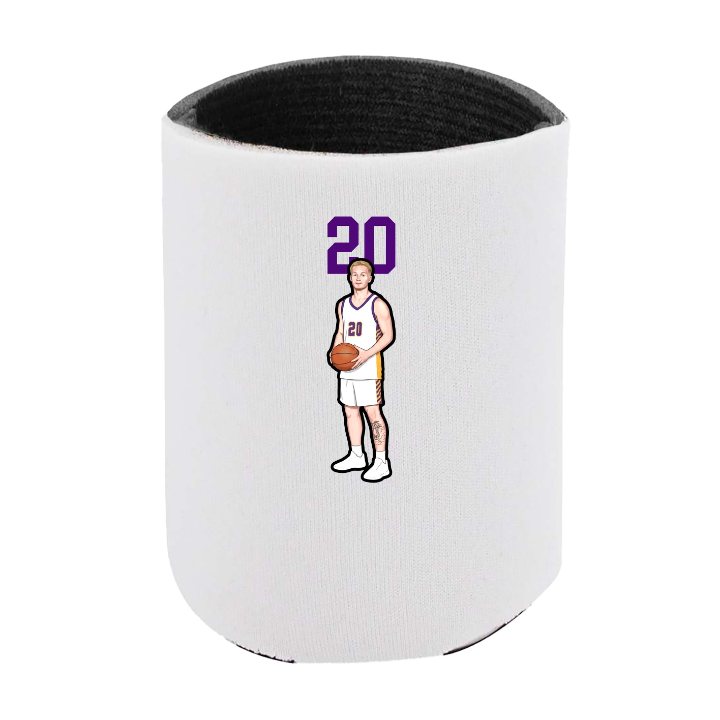 Can Holder — Number Top in White