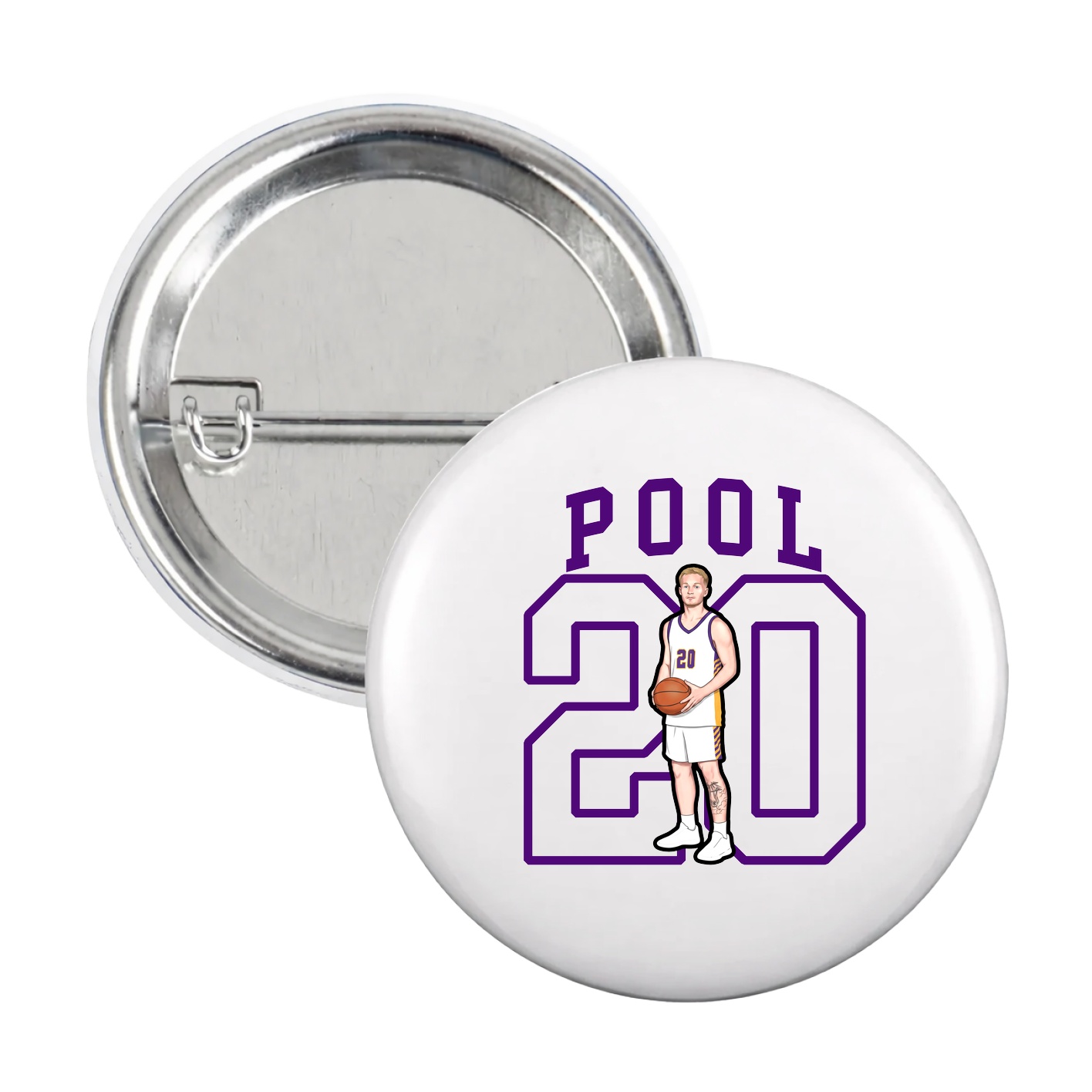 Game Day Button — Shirsey in White