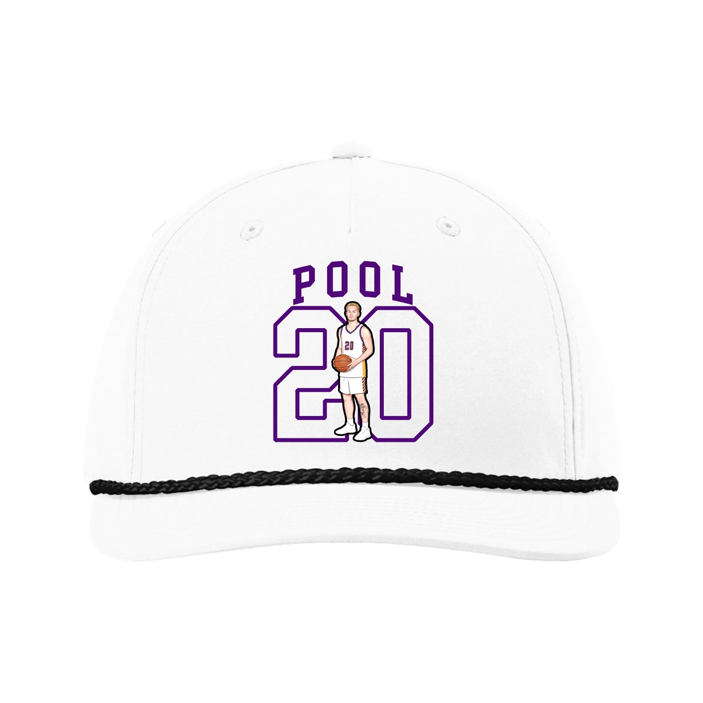 Five-Panel Classic Rope Cap — Shirsey in White