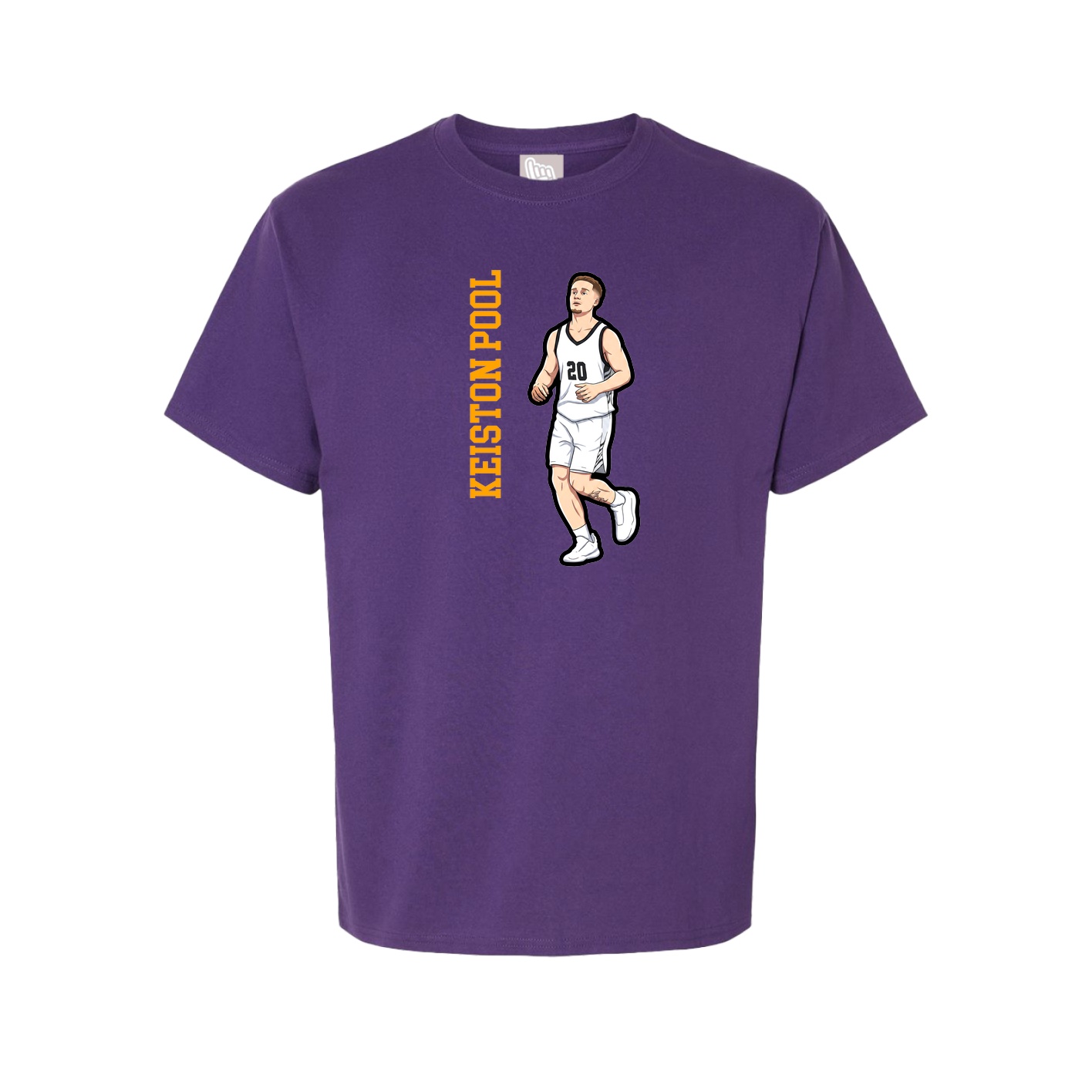 Tee — Name Vertical in Purple