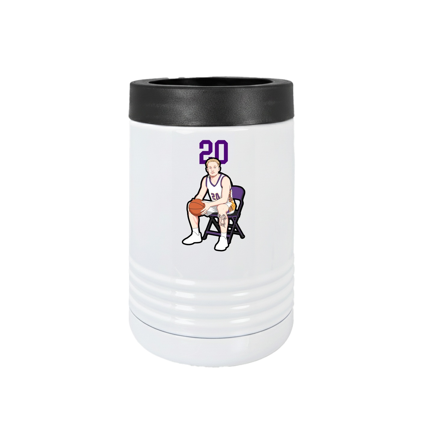 Beverage Holder — Number Top in White