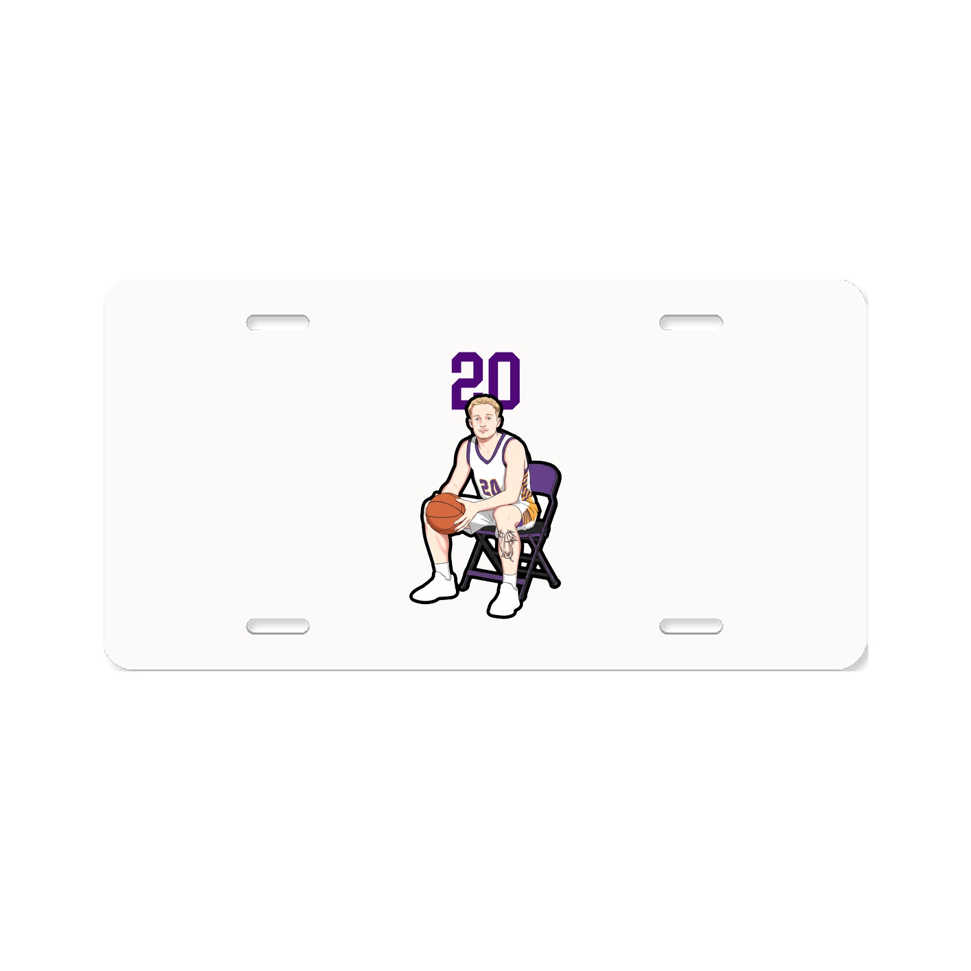 License Plate — Number Top in Classic