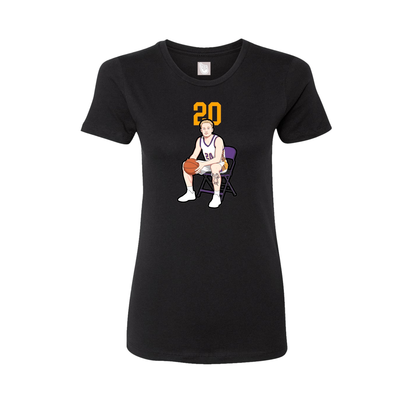 Womens Tee — Number Top in Black