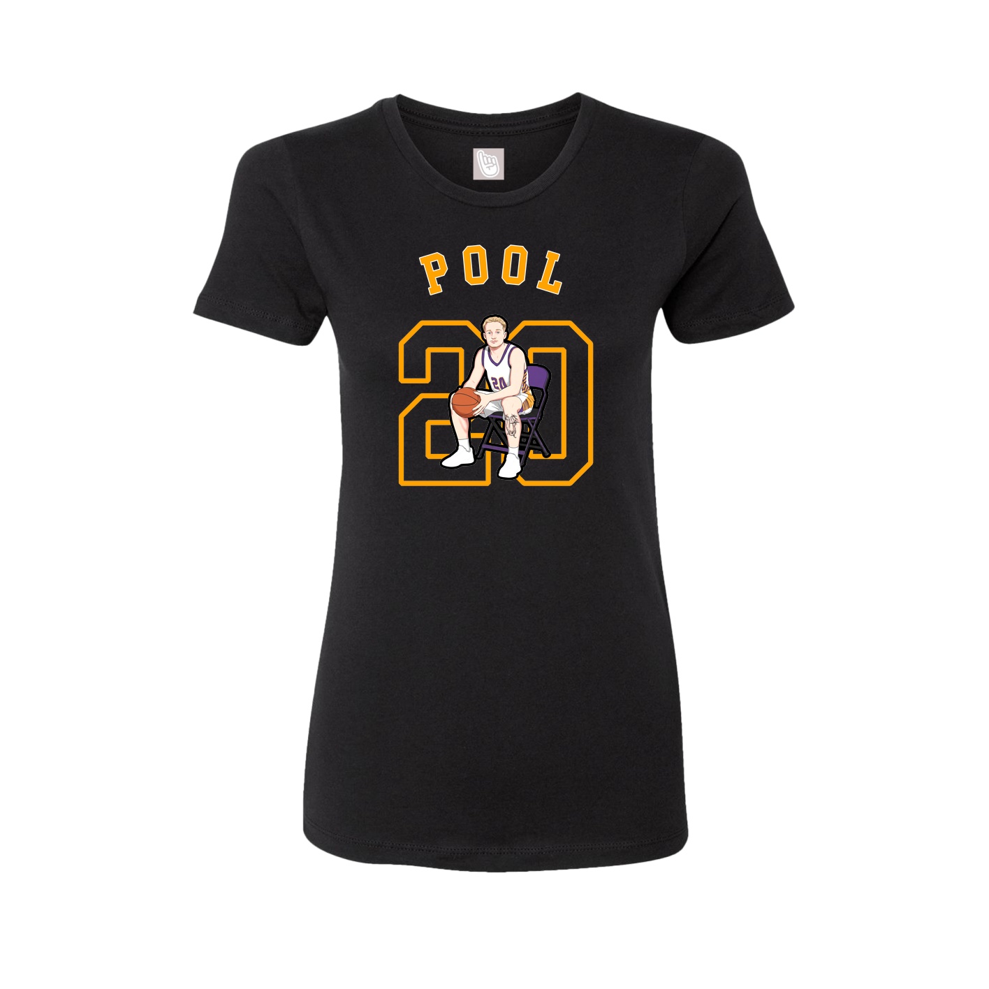 Fitted Women's Tee — Shirsey Arch in Black
