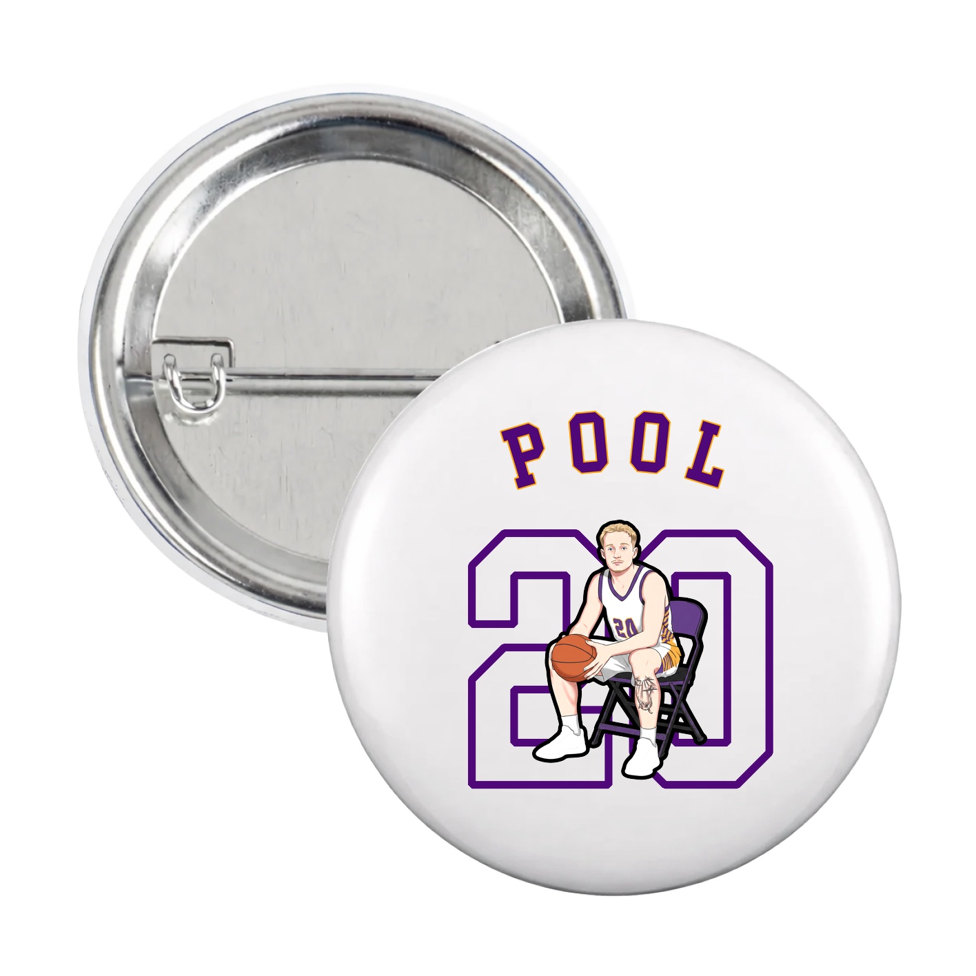Game Day Button — Shirsey Arch in White