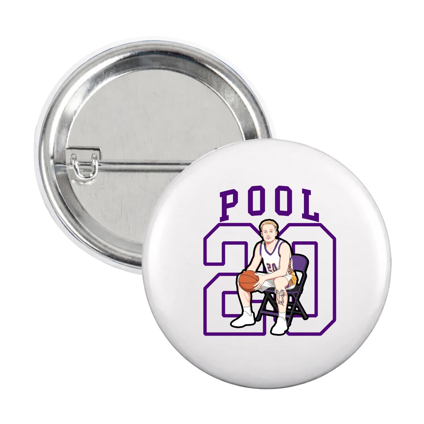Game Day Button — Shirsey in White