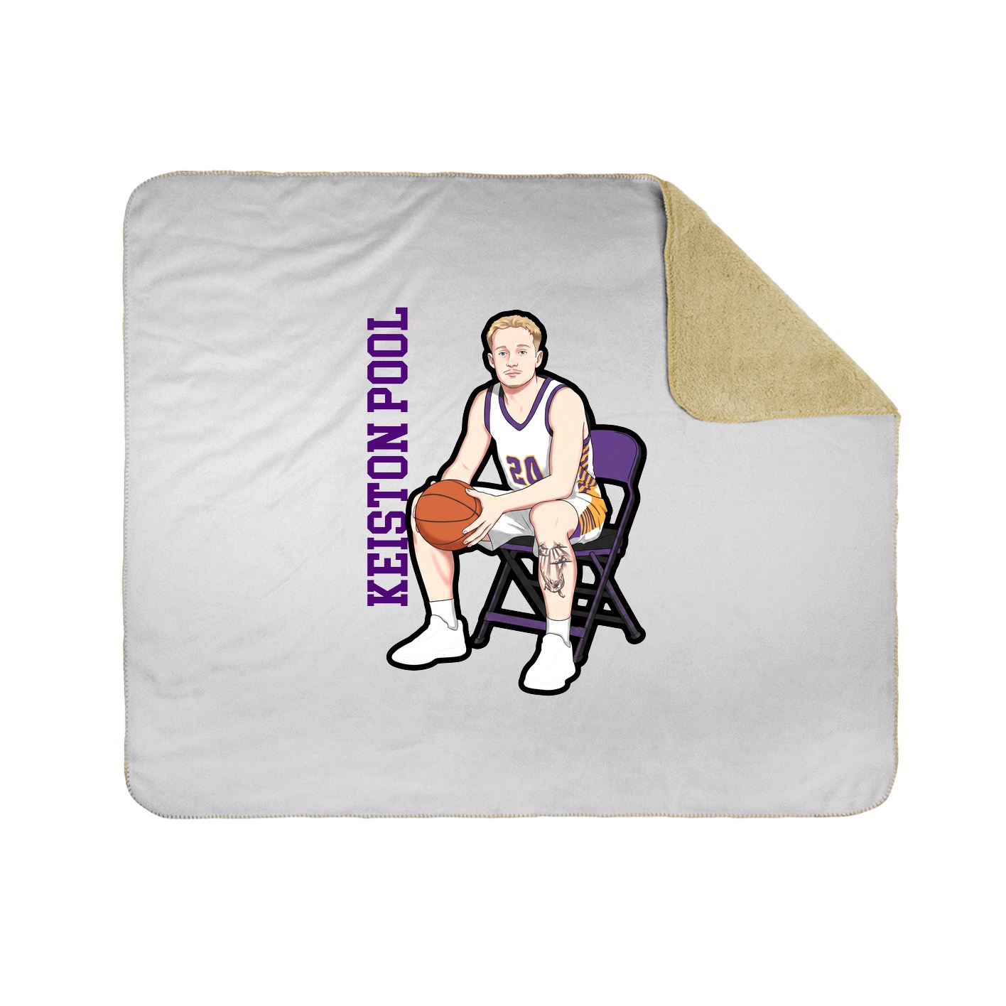 50x60 Sherpa Lined Throw Blanket